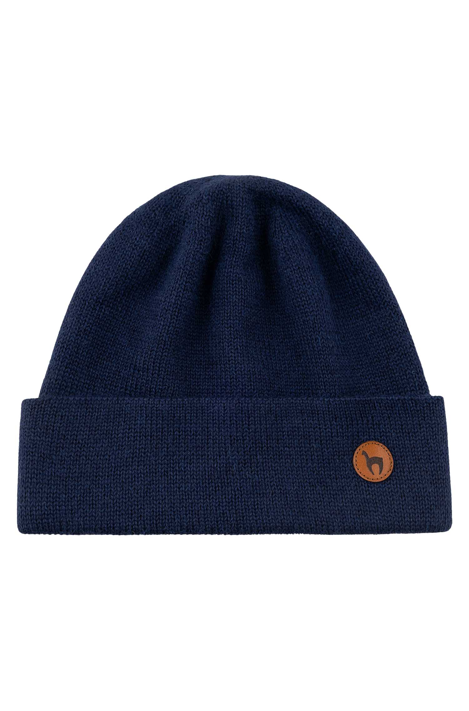 Alpaka Mütze BARK-marineblau
