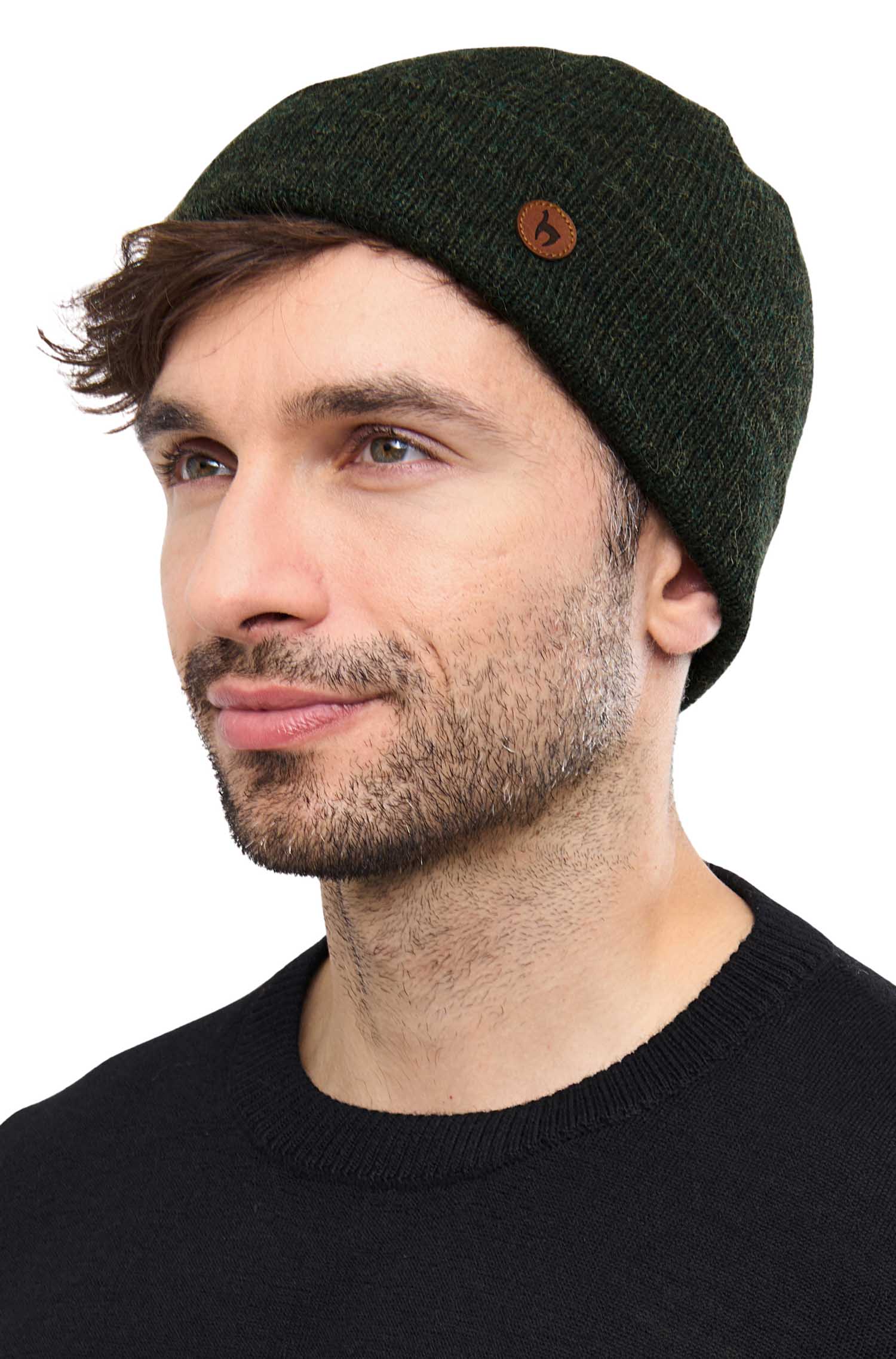 Alpaka Mütze BARK-tannengrün