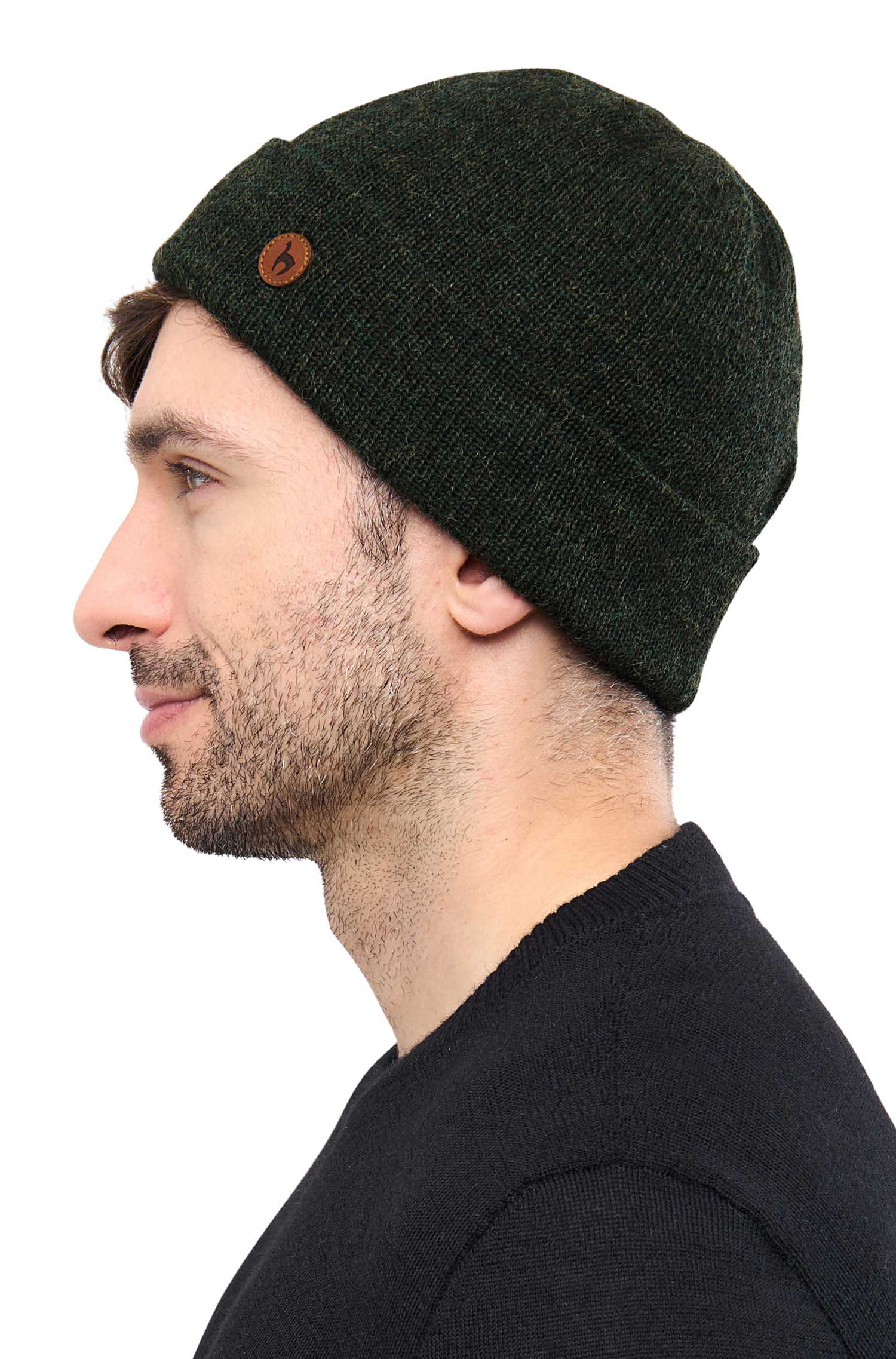 Alpaka Mütze BARK-tannengrün