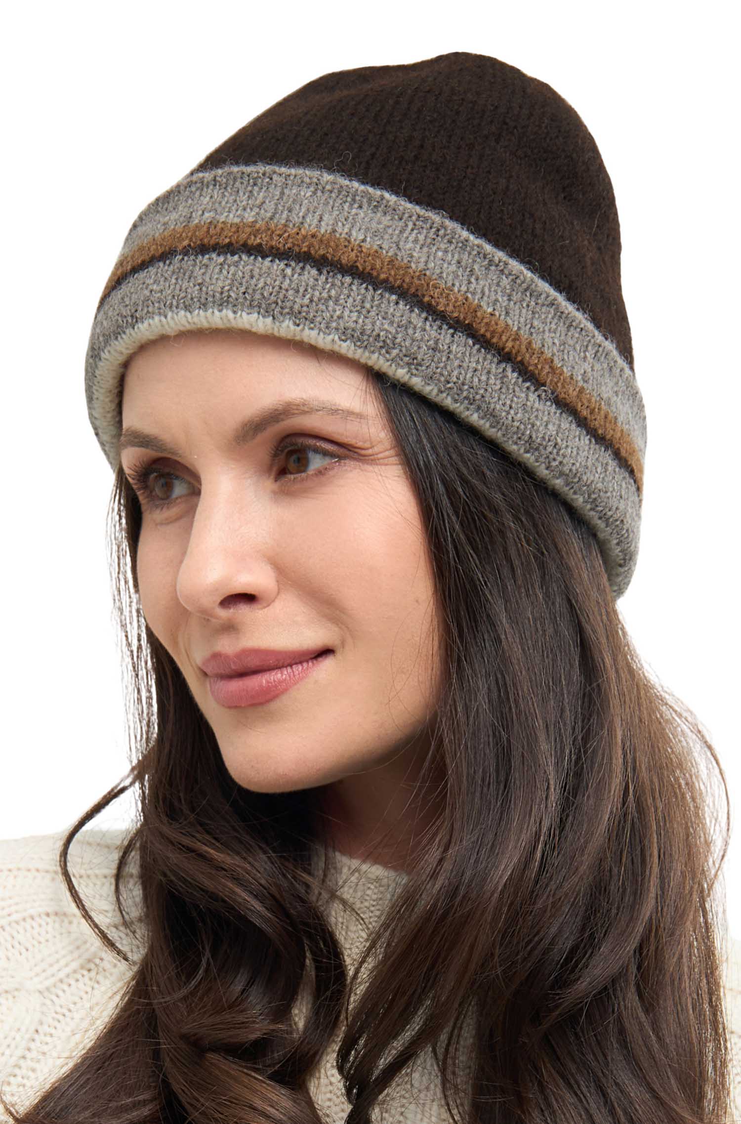 Alpaka Mütze NATURA-anthrazit