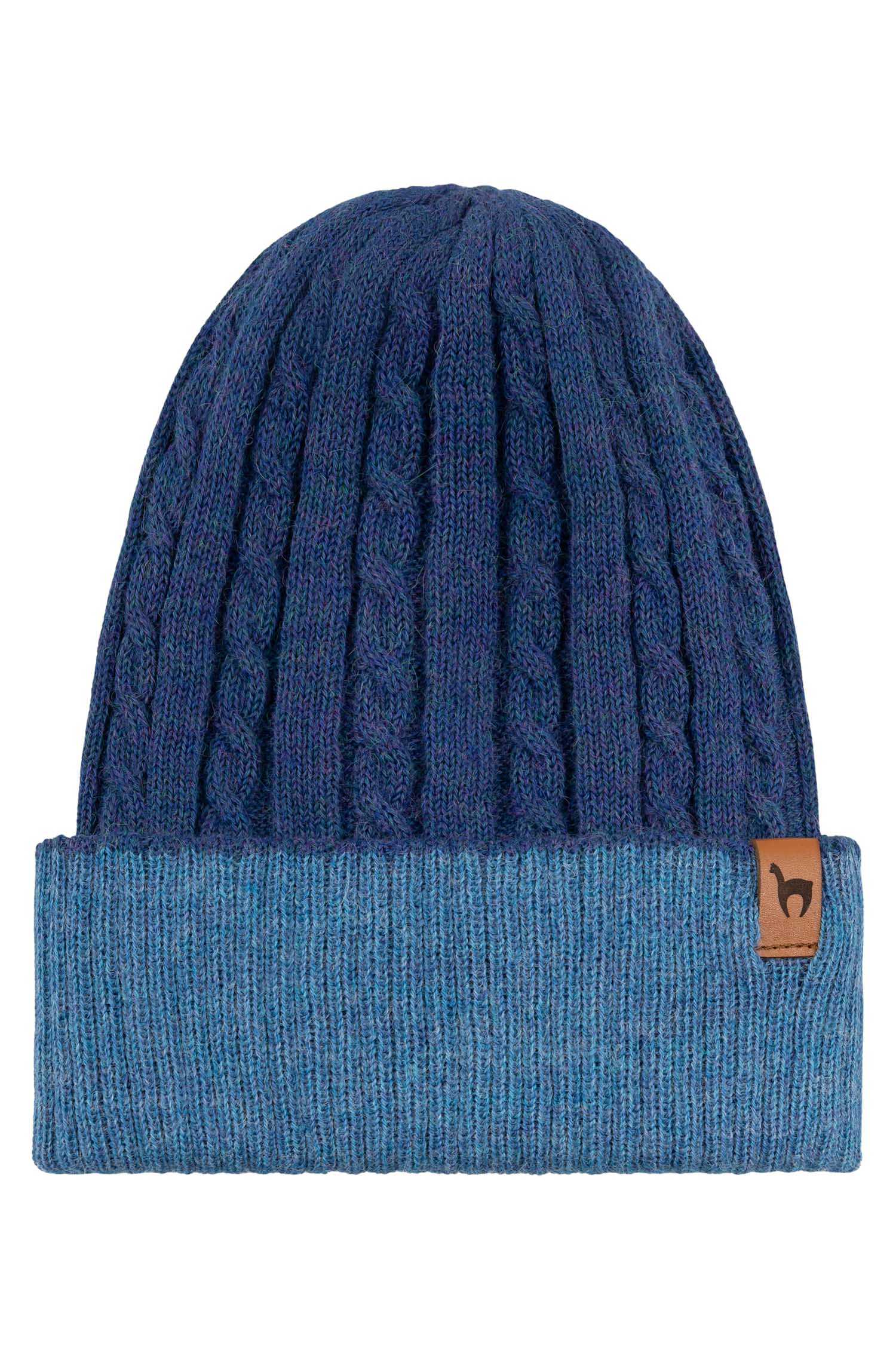 Alpaka Wendemütze SUAVE-mitternachtsblau/denim