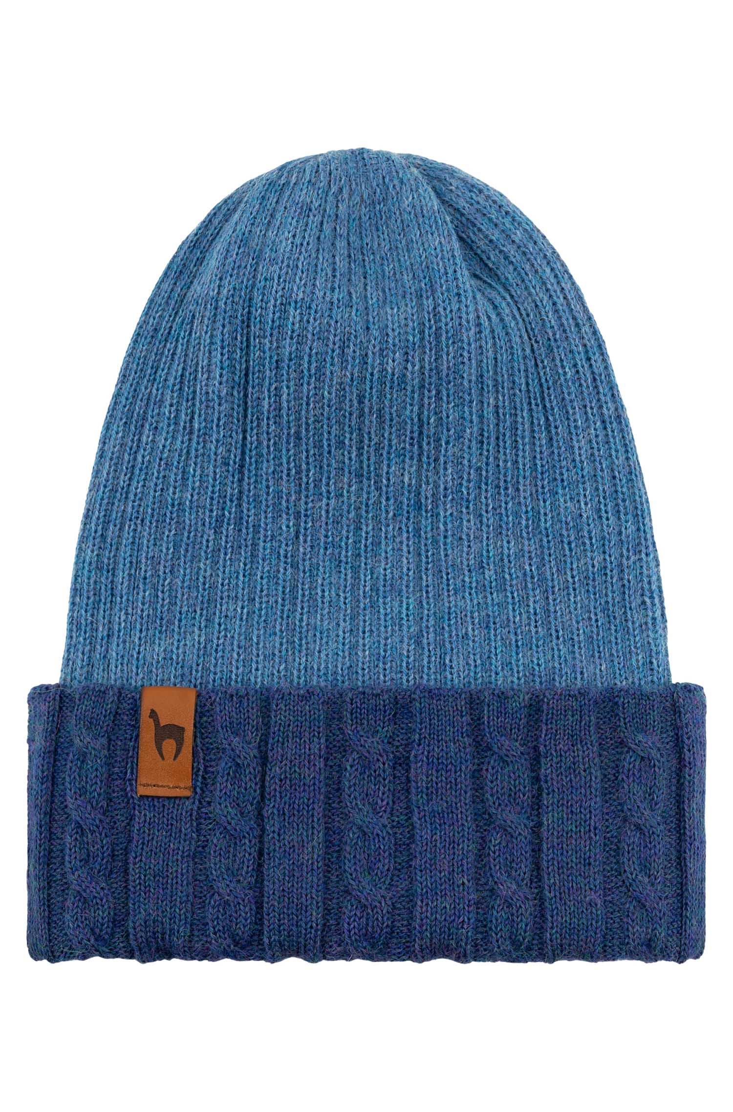 Alpaka Wendemütze SUAVE-mitternachtsblau/denim