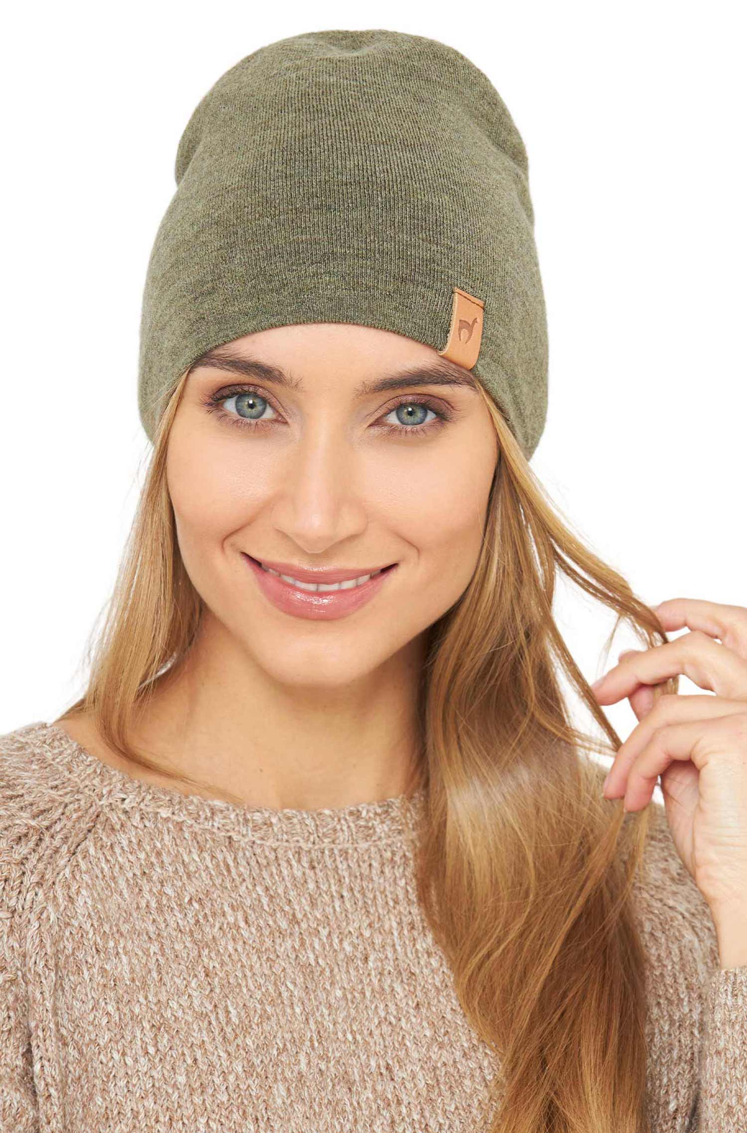 Alpaka Mütze ROYAL ALPACA SPORT-khaki