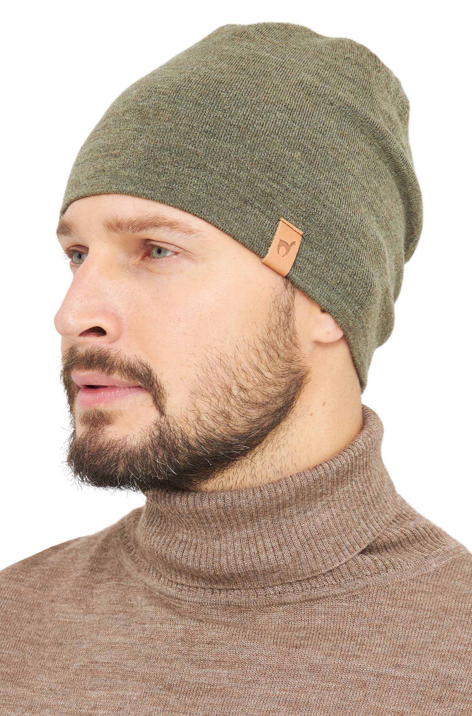 Alpaka Mütze ROYAL ALPACA SPORT-khaki
