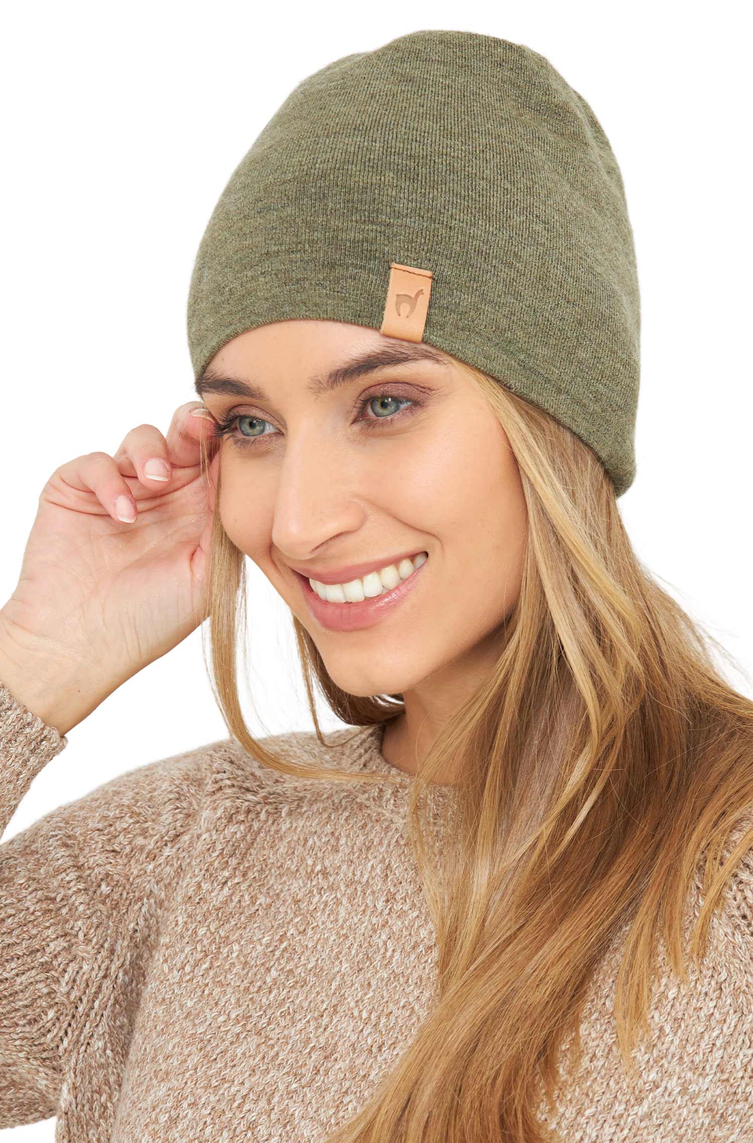 Alpaka Mütze ROYAL ALPACA SPORT-khaki