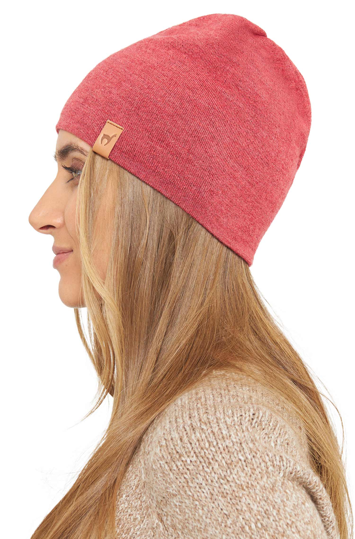 Alpaka Mütze ROYAL ALPACA SPORT-koralle melange