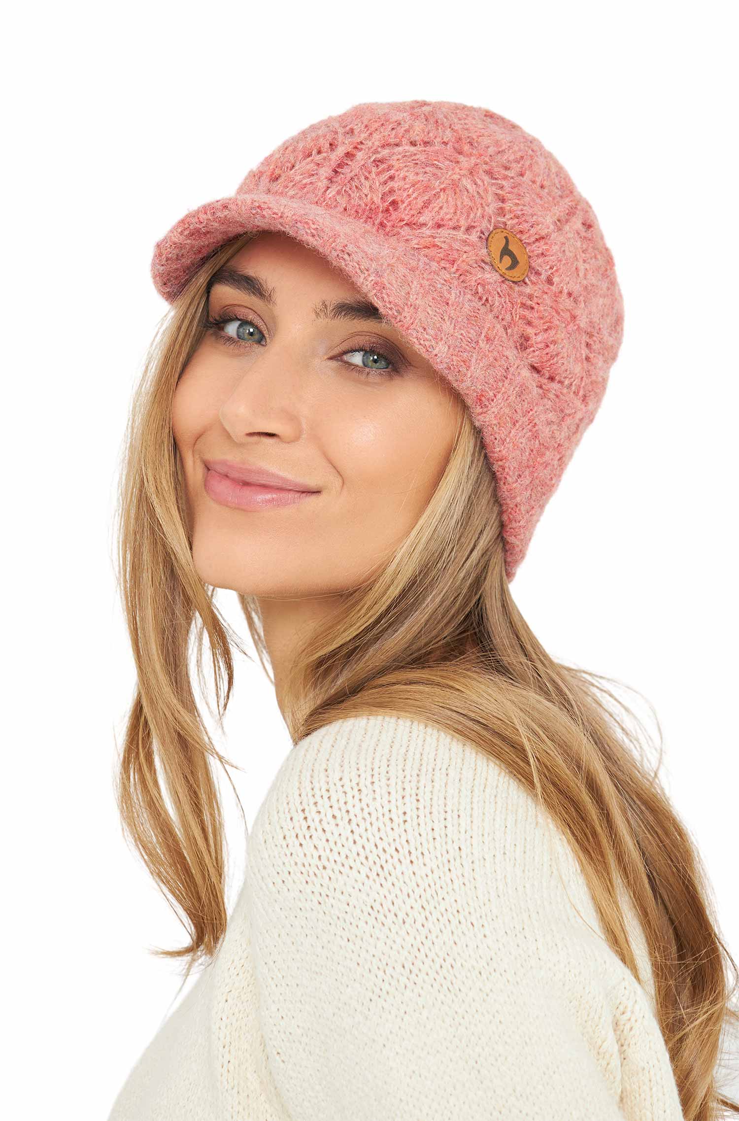 Alpaka Schirmmütze HADIA-rosa