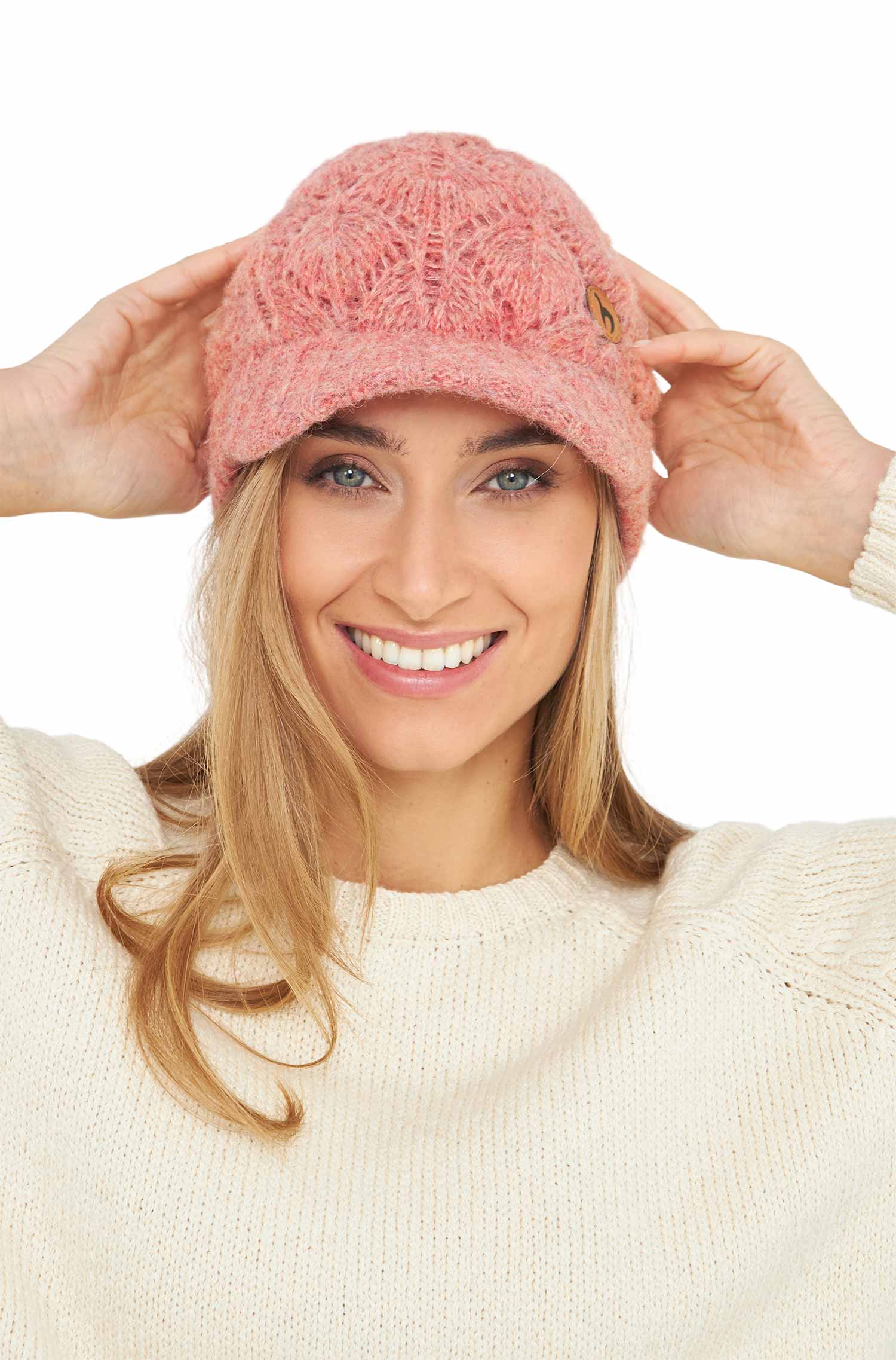 Alpaka Schirmmütze HADIA-rosa