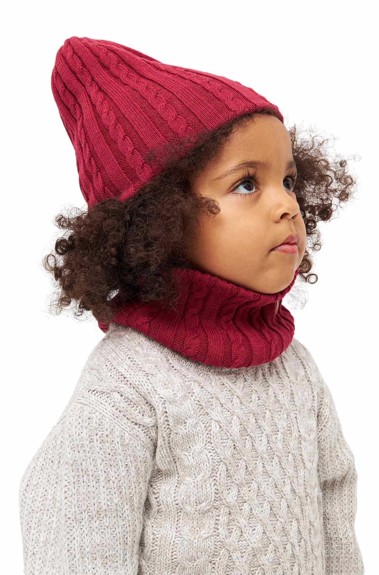 Alpaka Wendemütze ELISUAVE-rot/blau