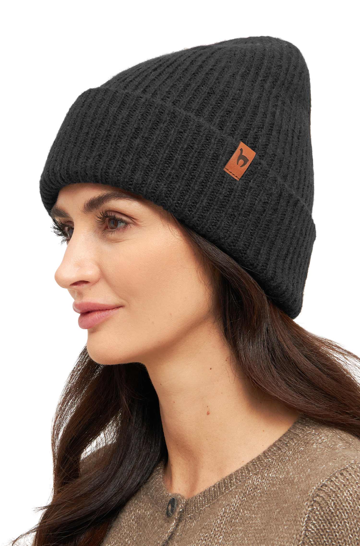 Alpaka Mütze PACA-schwarz