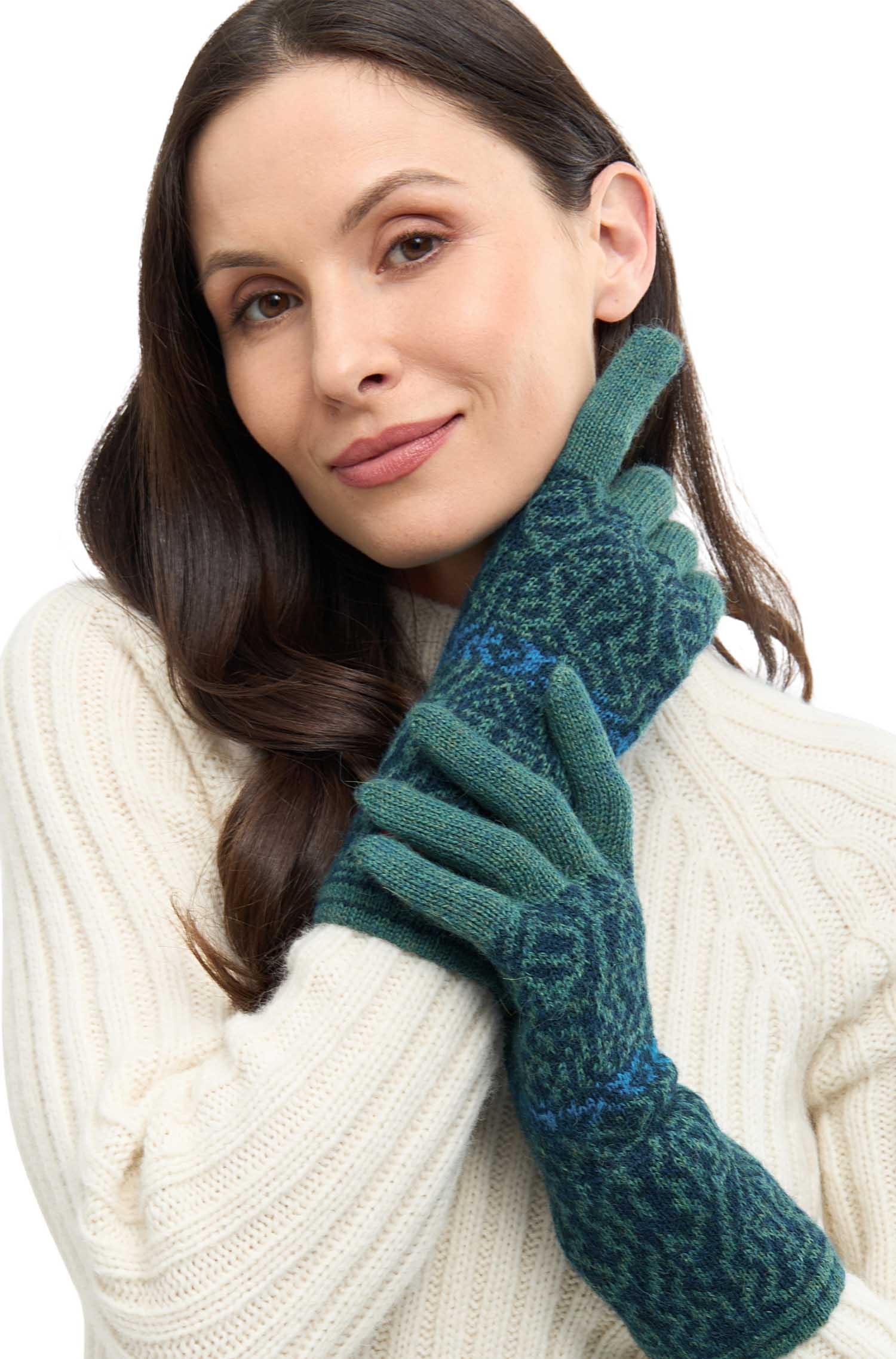 Alpaka Handschuhe CHIMU-türkis