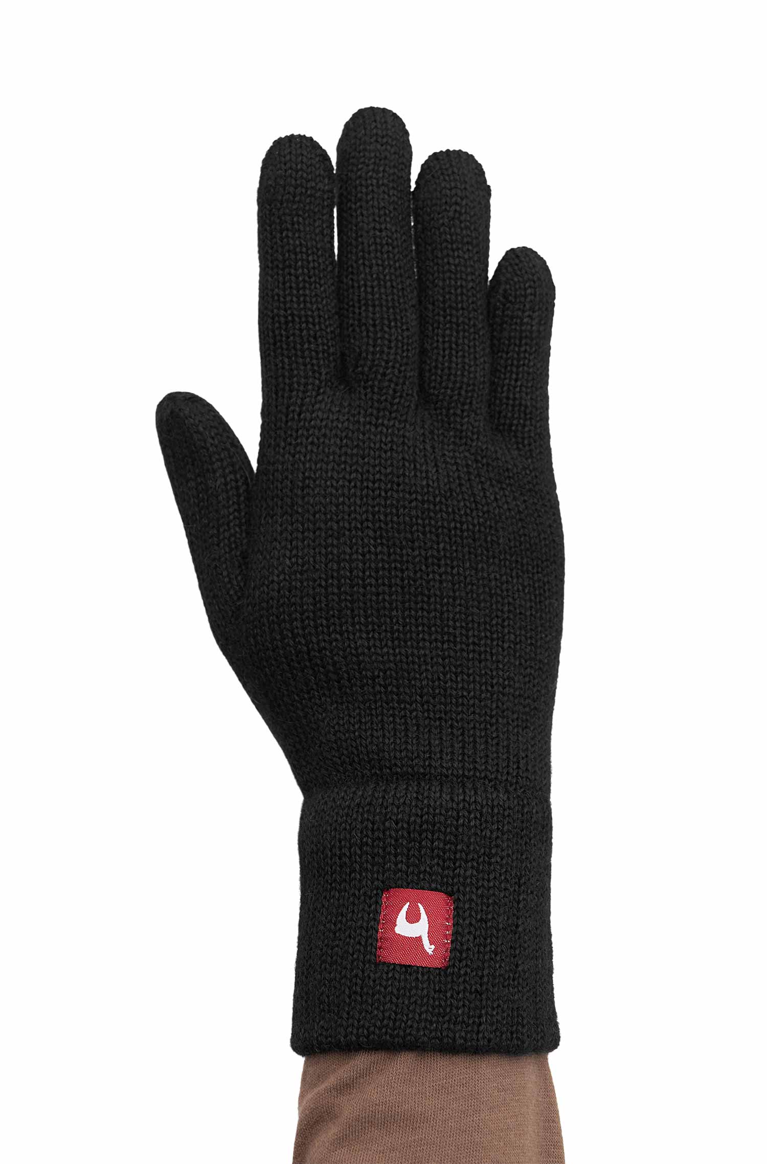 Alpaka Handschuhe UNI-schwarz