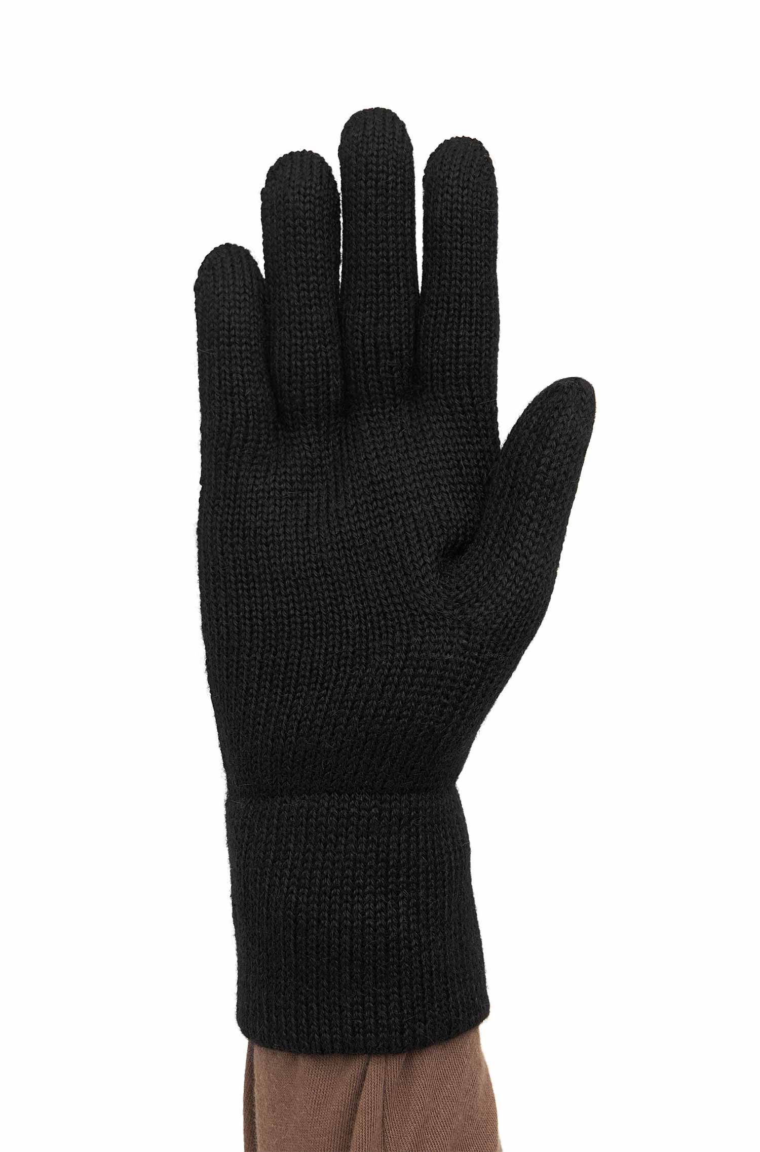 Alpaka Handschuhe UNI-schwarz