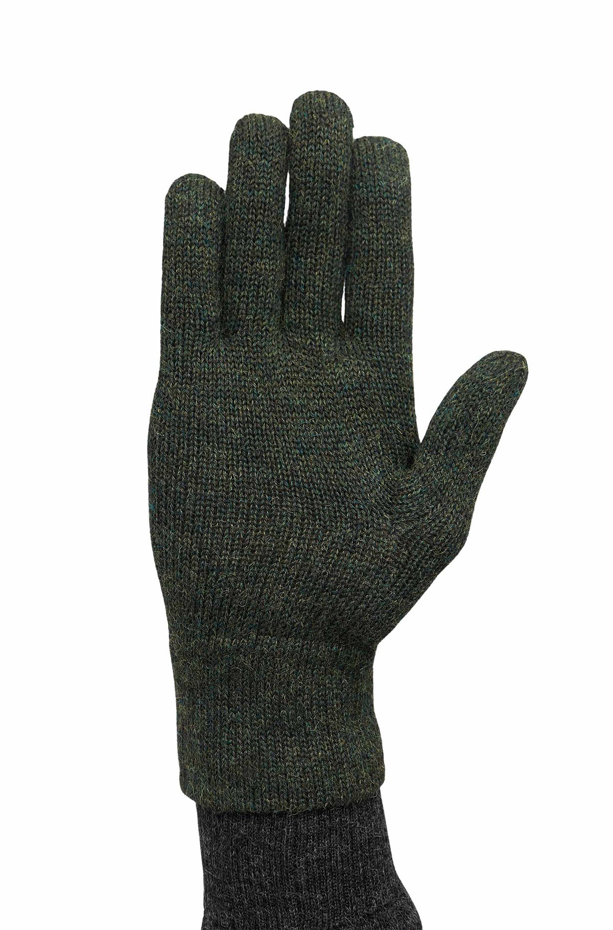 Alpaka Handschuhe UNI-tannengrün
