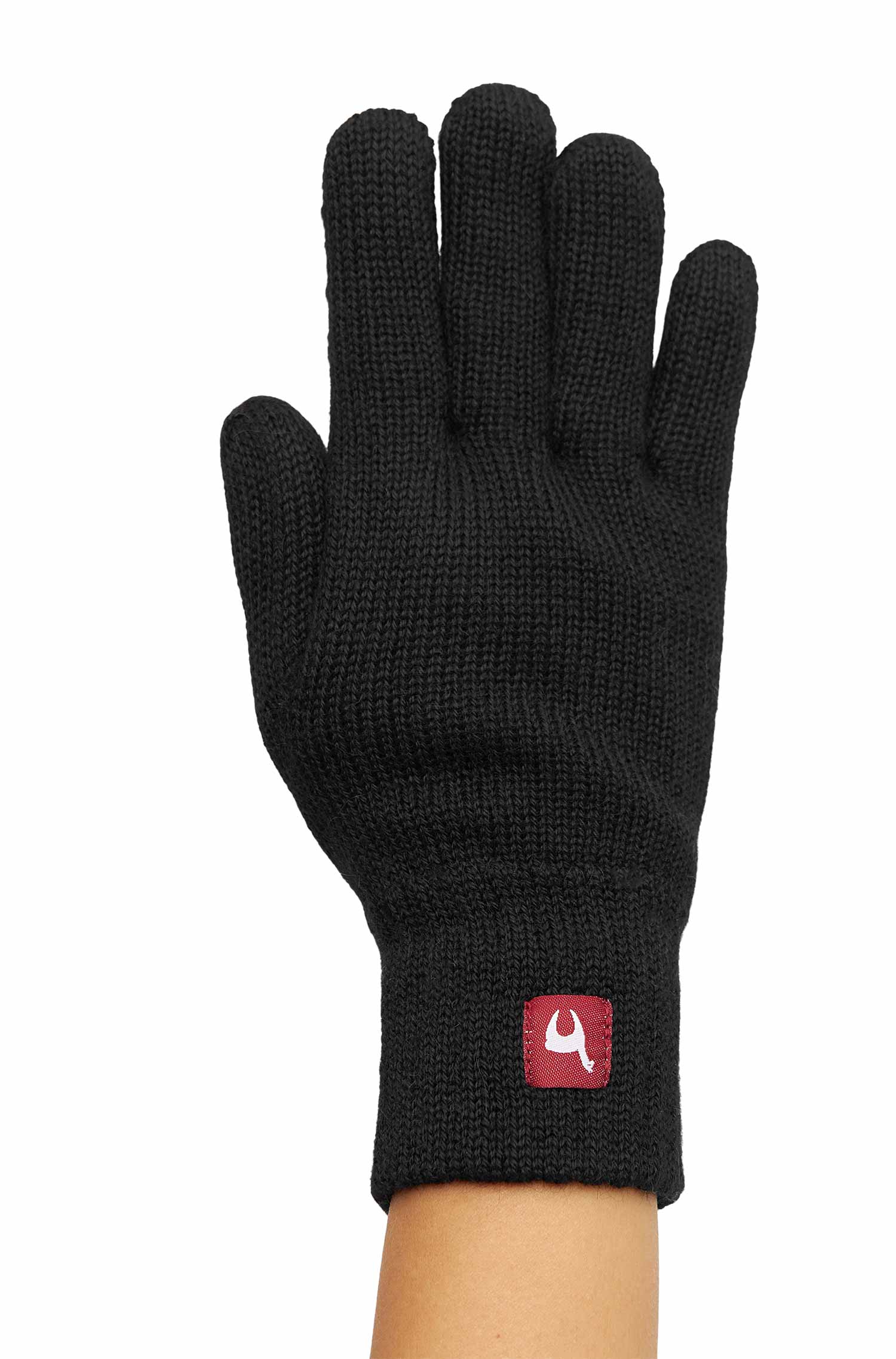 Alpaka Handschuhe UNI | gefüttert-schwarz