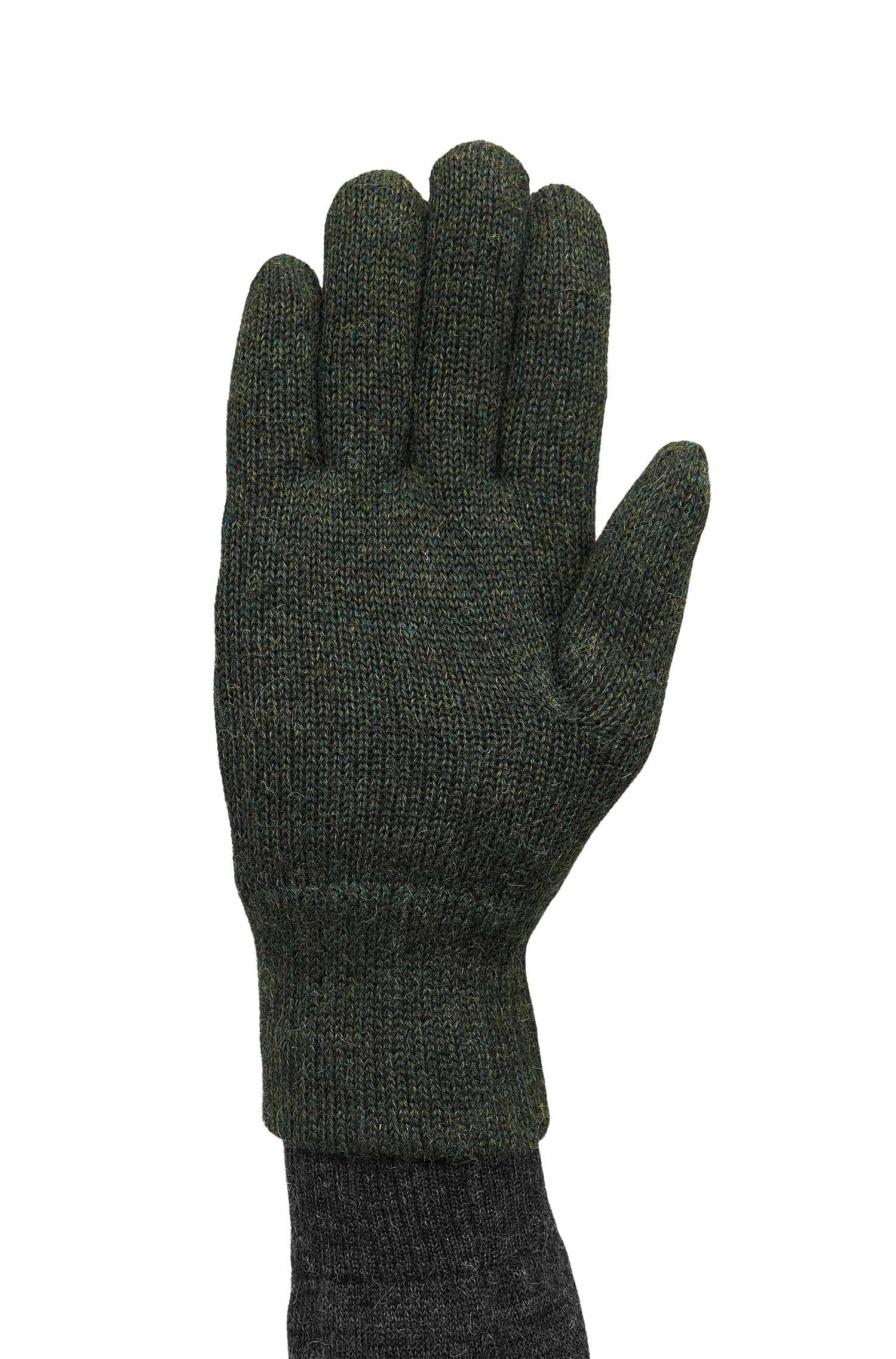 Alpaka Handschuhe UNI | gefüttert-tannengrün