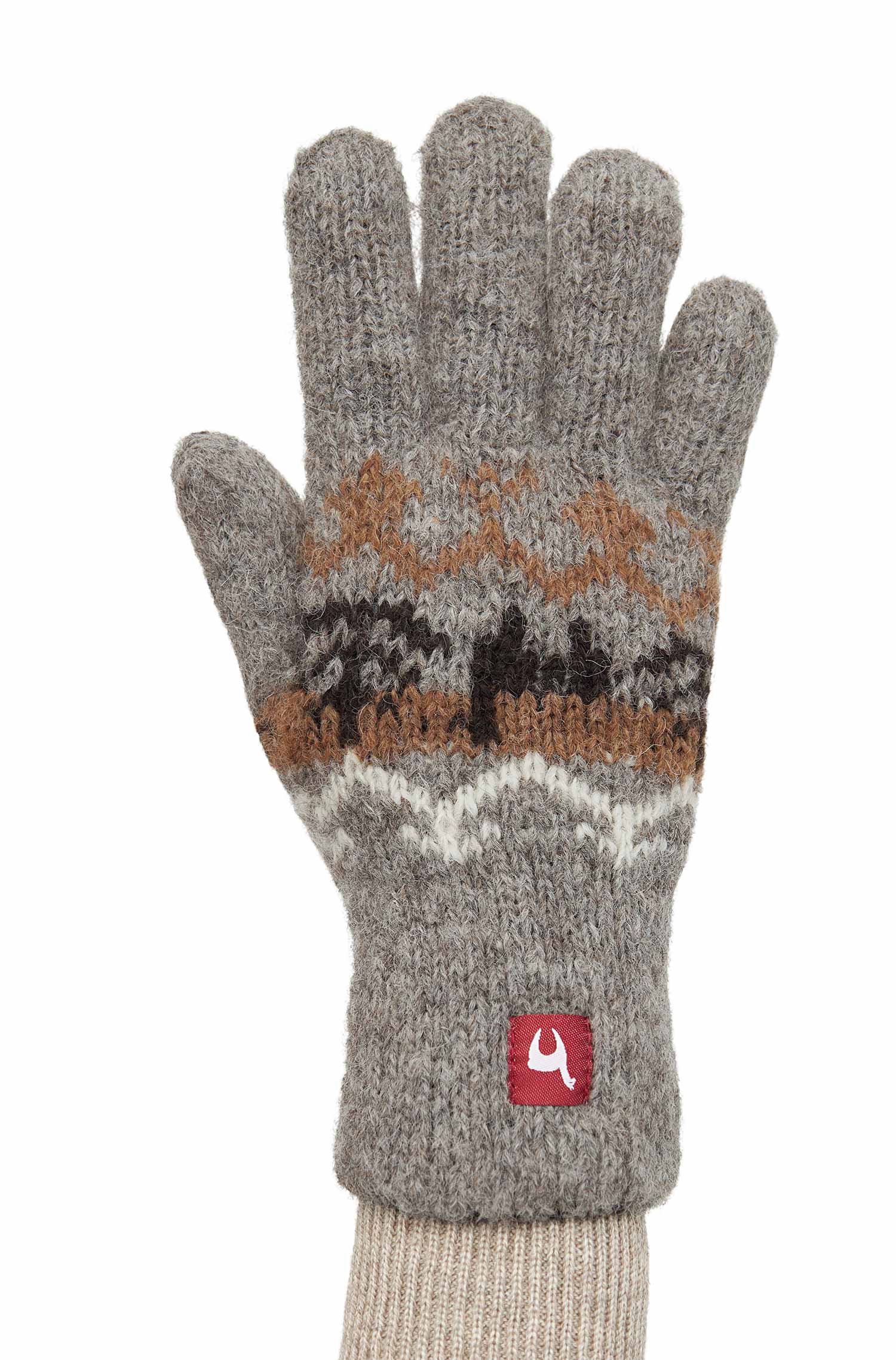 Alpaka Wendehandschuhe NATURA-anthrazit