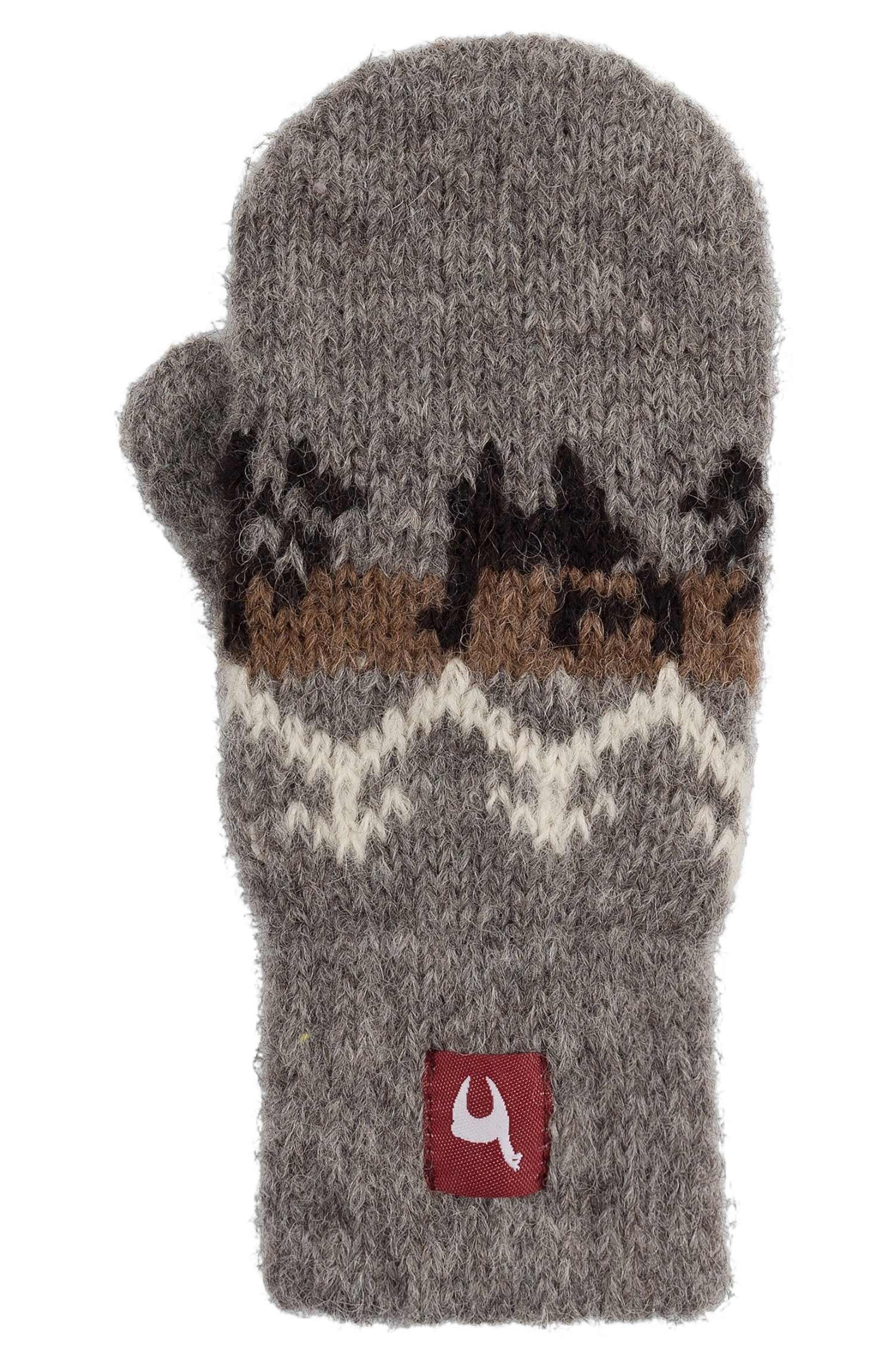 Alpaka Fäustlinge NATURA | 4-6 Jahre-anthrazit