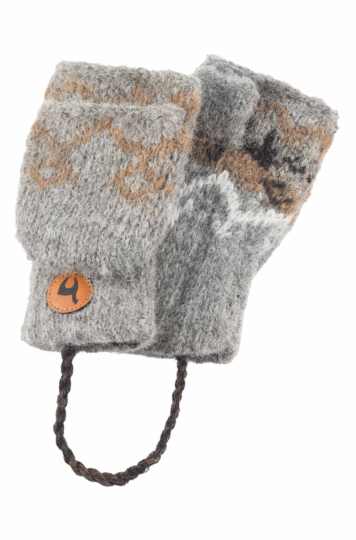 Kinder Känguru Handschuhe NATURA-anthrazit