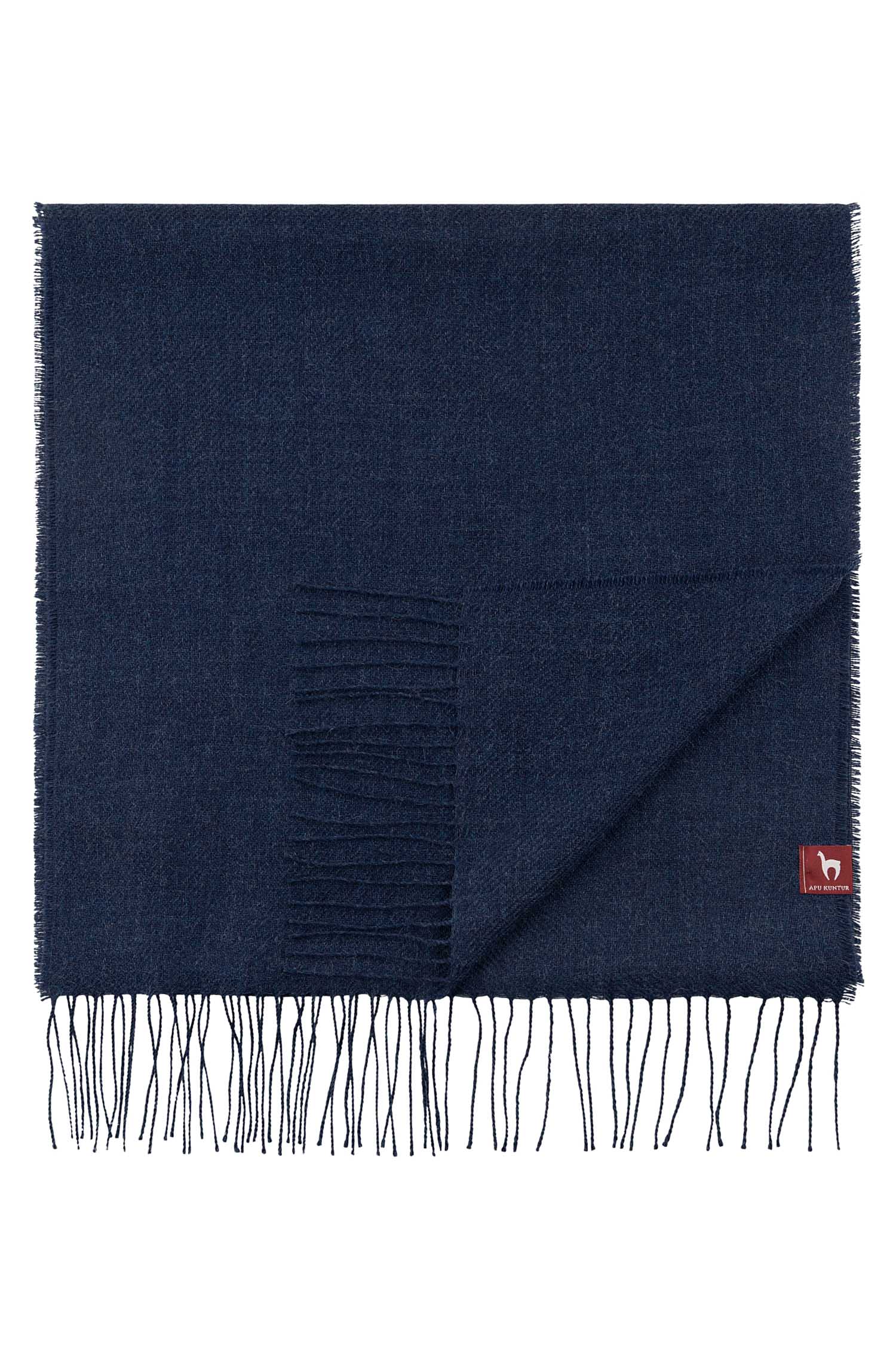 Alpaka Webschal MELIERT-blau meliert