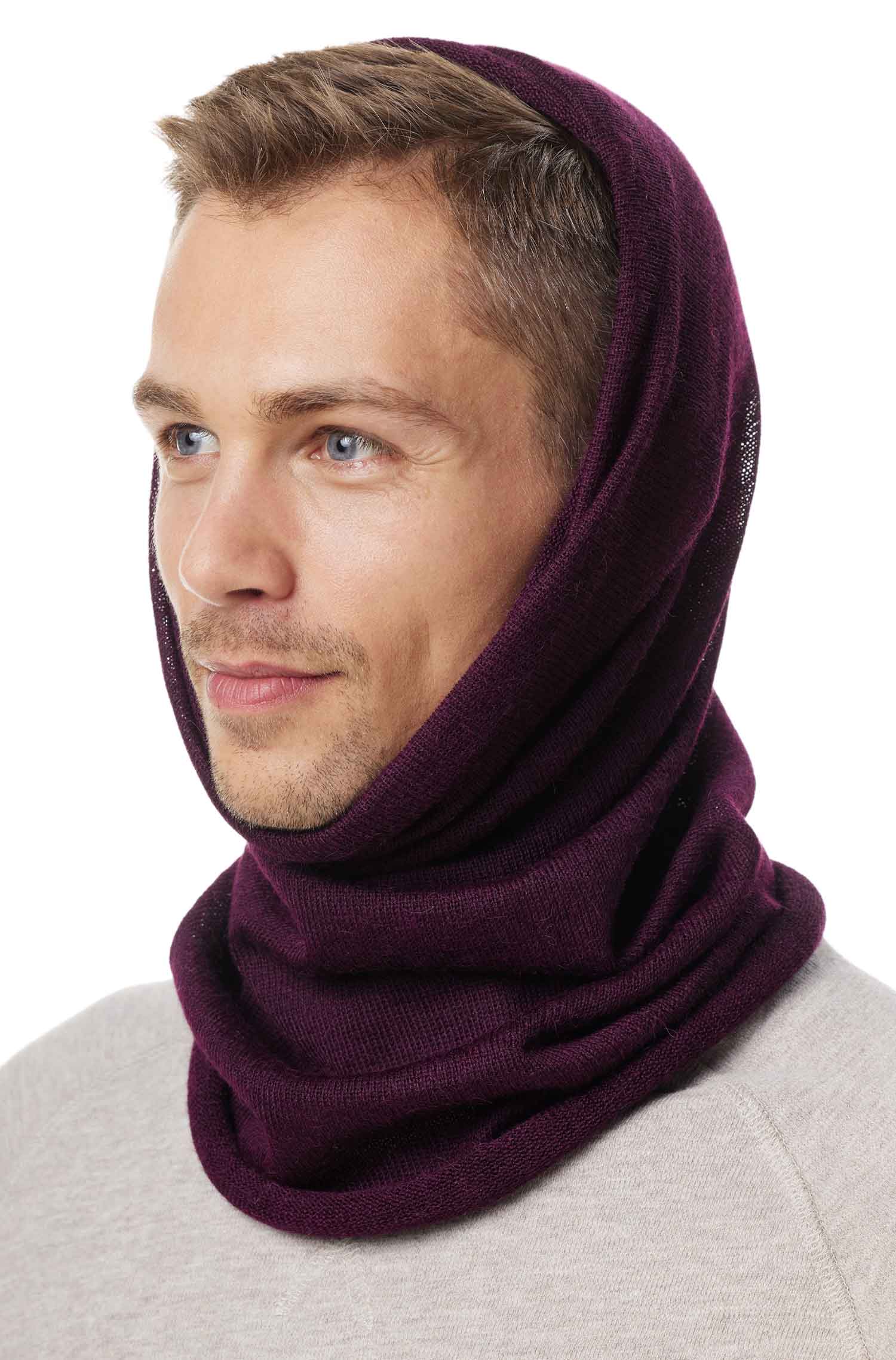 Alpaka Loopschal BERG-violett
