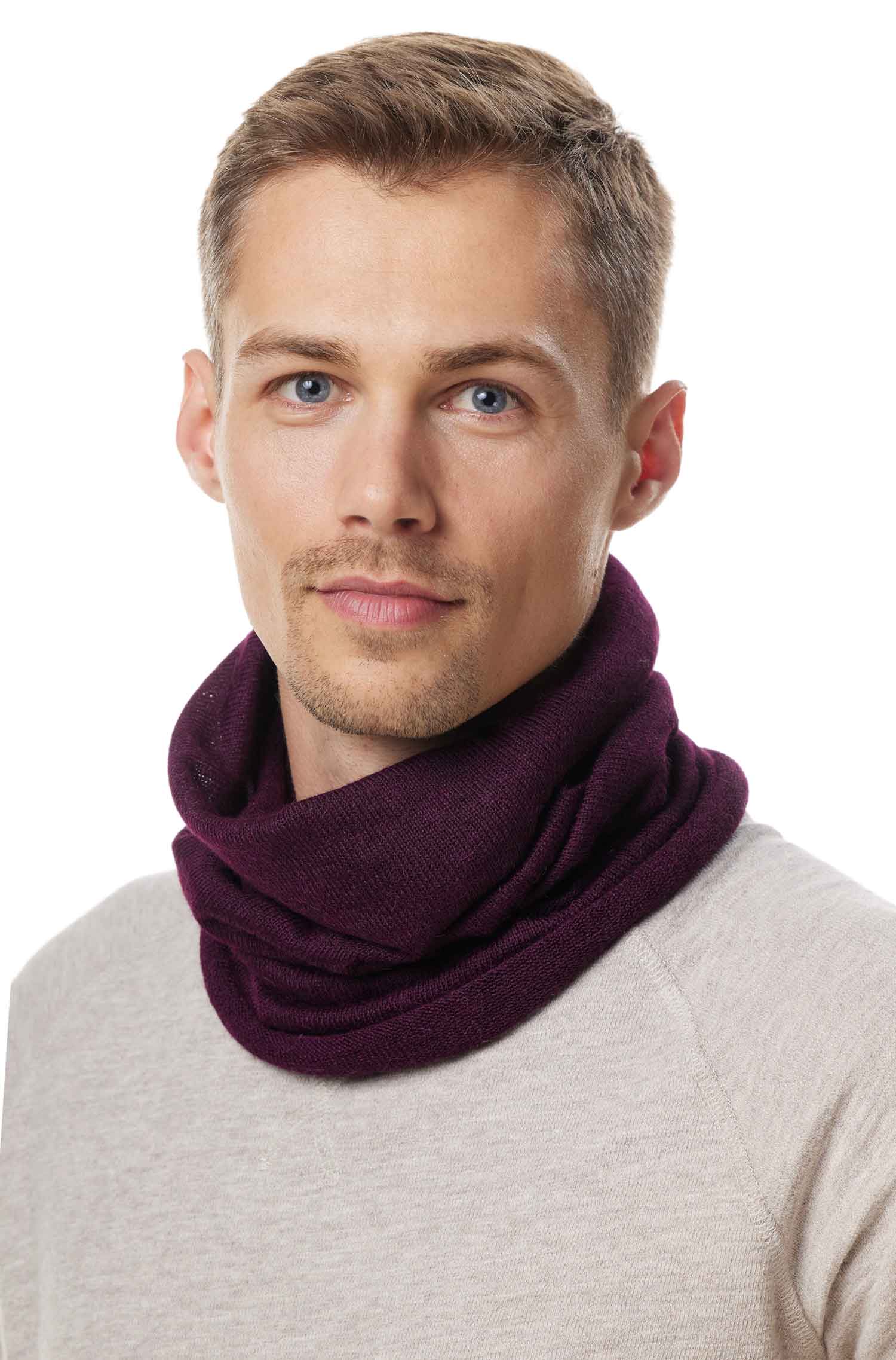 Alpaka Loopschal BERG-violett