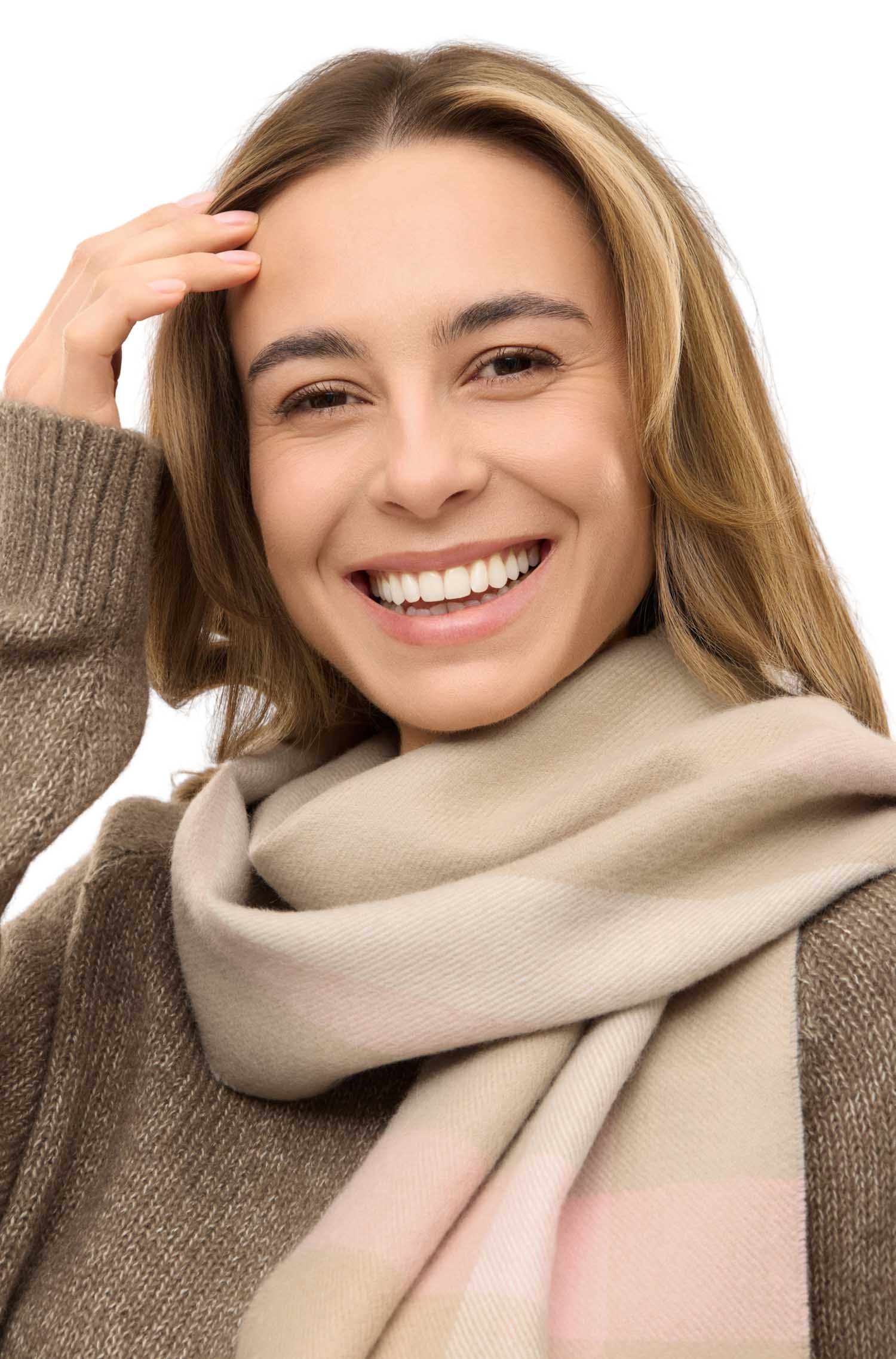 Alpaka Webschal GALANO-beige