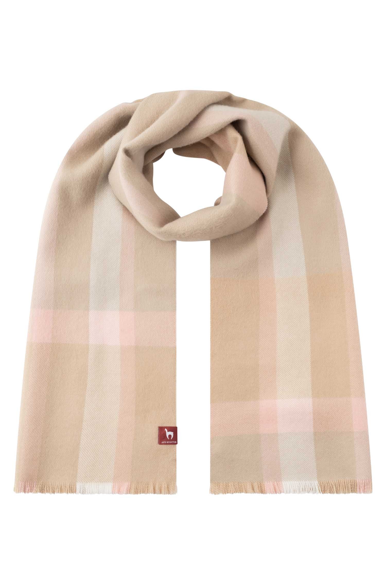 Alpaka Webschal GALANO-beige