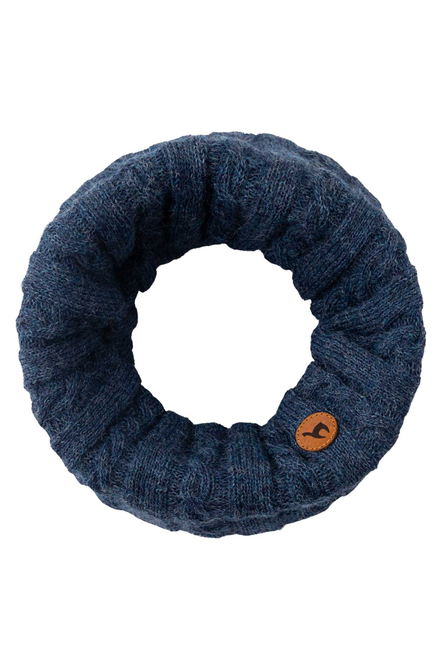 Alpaka Loopschal SUAVE-blau