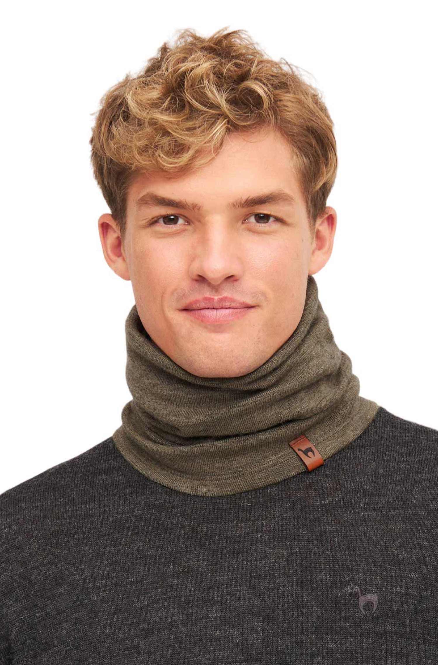 Alpaka Loopschal ROYAL ALPACA SPORT-khaki