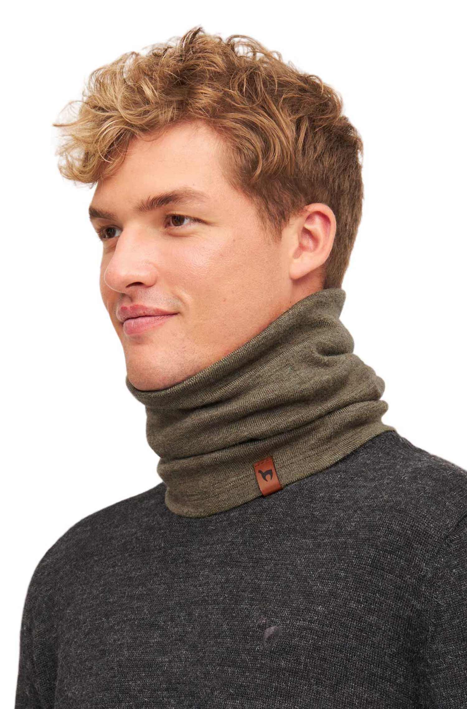 Alpaka Loopschal ROYAL ALPACA SPORT-khaki