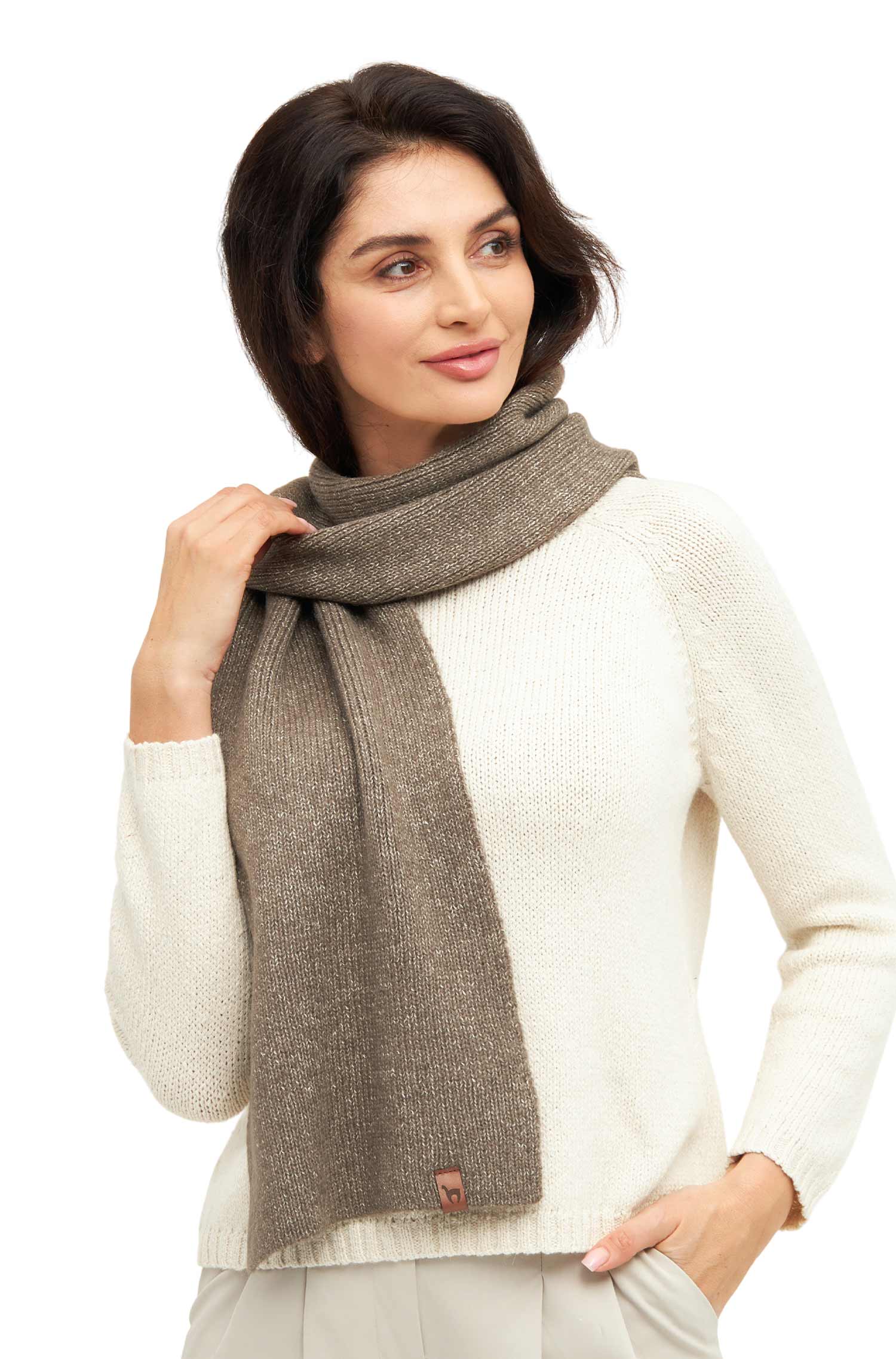 Alpaka Schal PACA-taupe