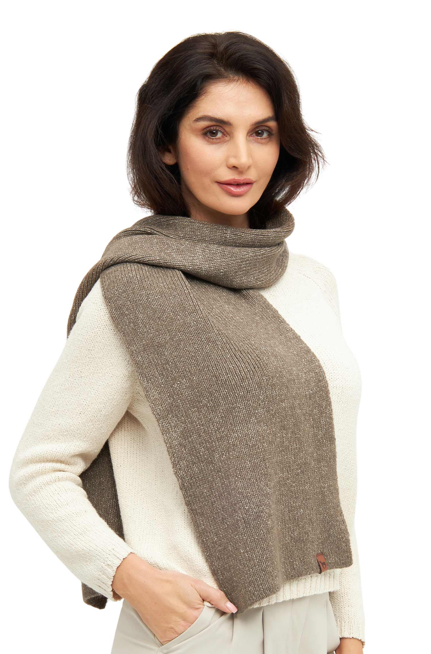 Alpaka Schal PACA-taupe