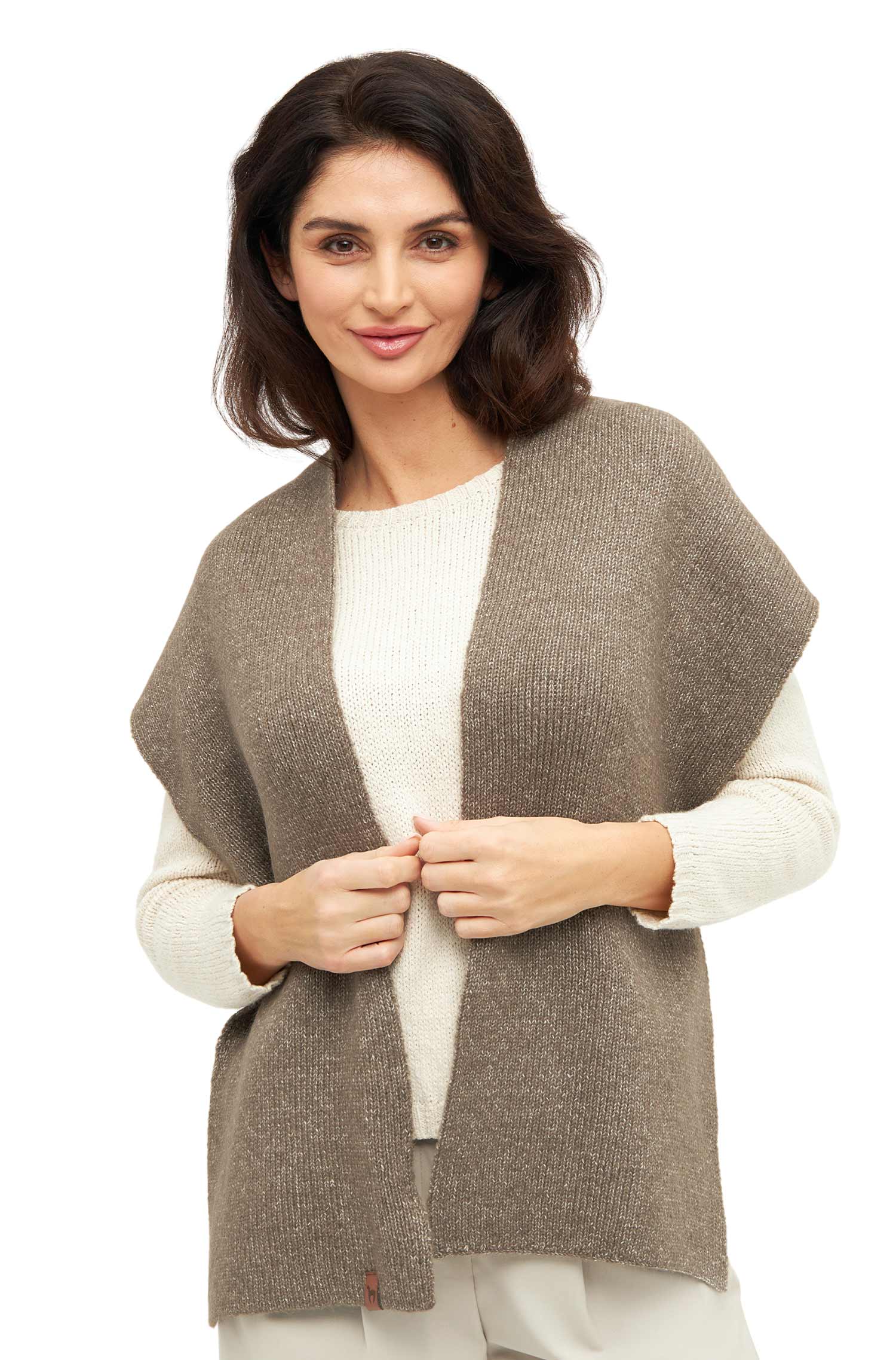 Alpaka Schal PACA-taupe