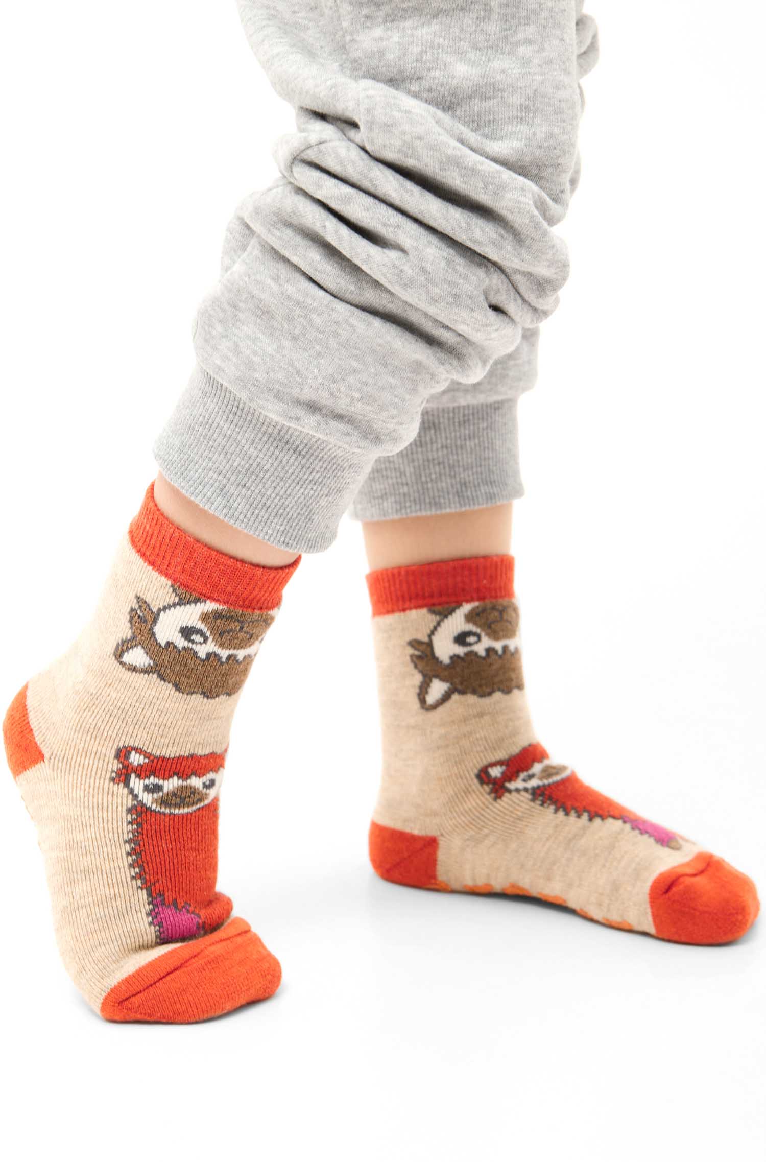 Alpaka Socken ABS-orange