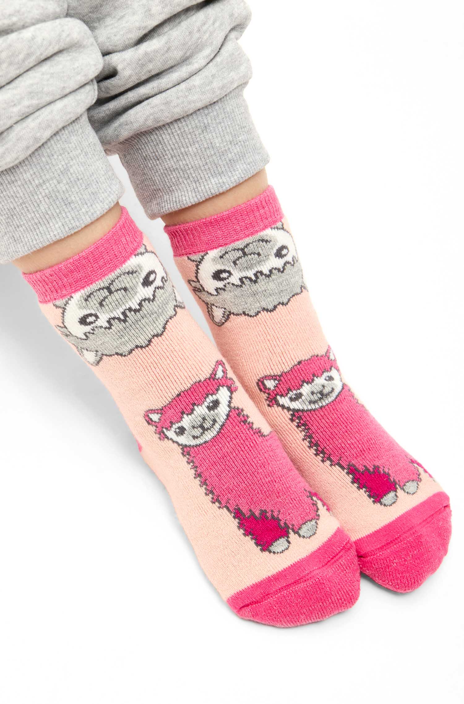Alpaka Socken ABS-pink