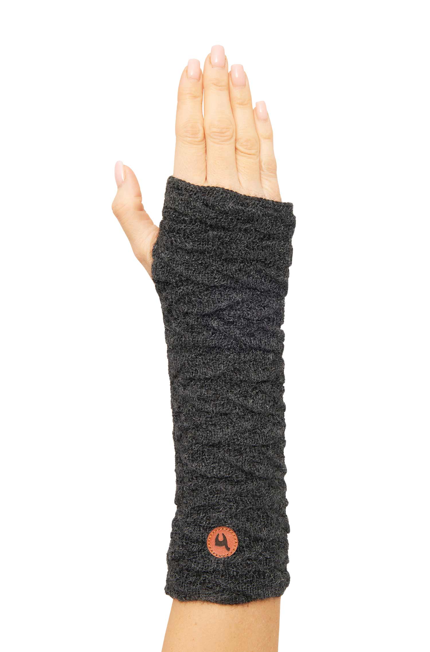 Alpaka Armstulpen BIESEN-anthrazit