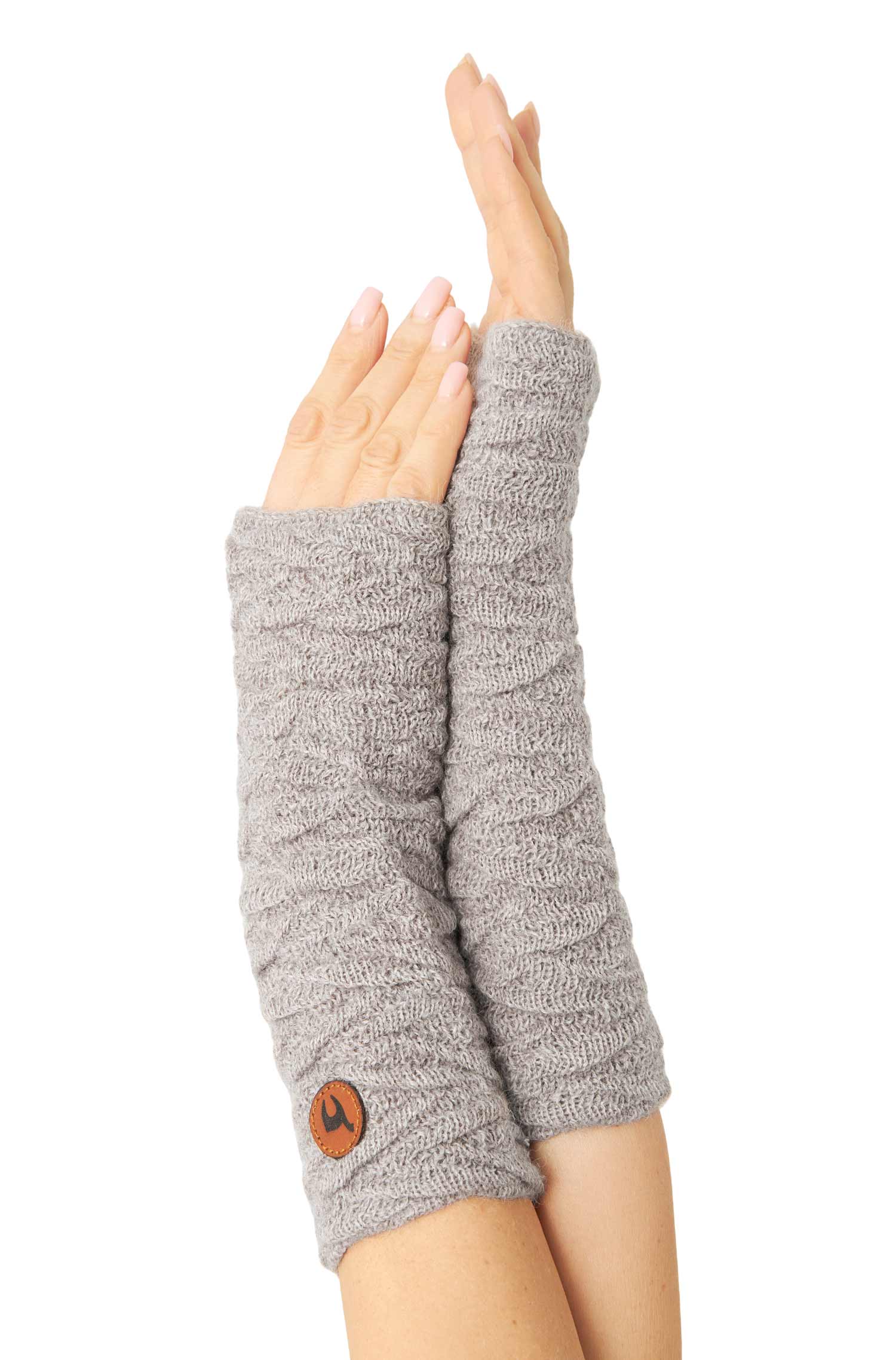 Alpaka Armstulpen BIESEN-sand