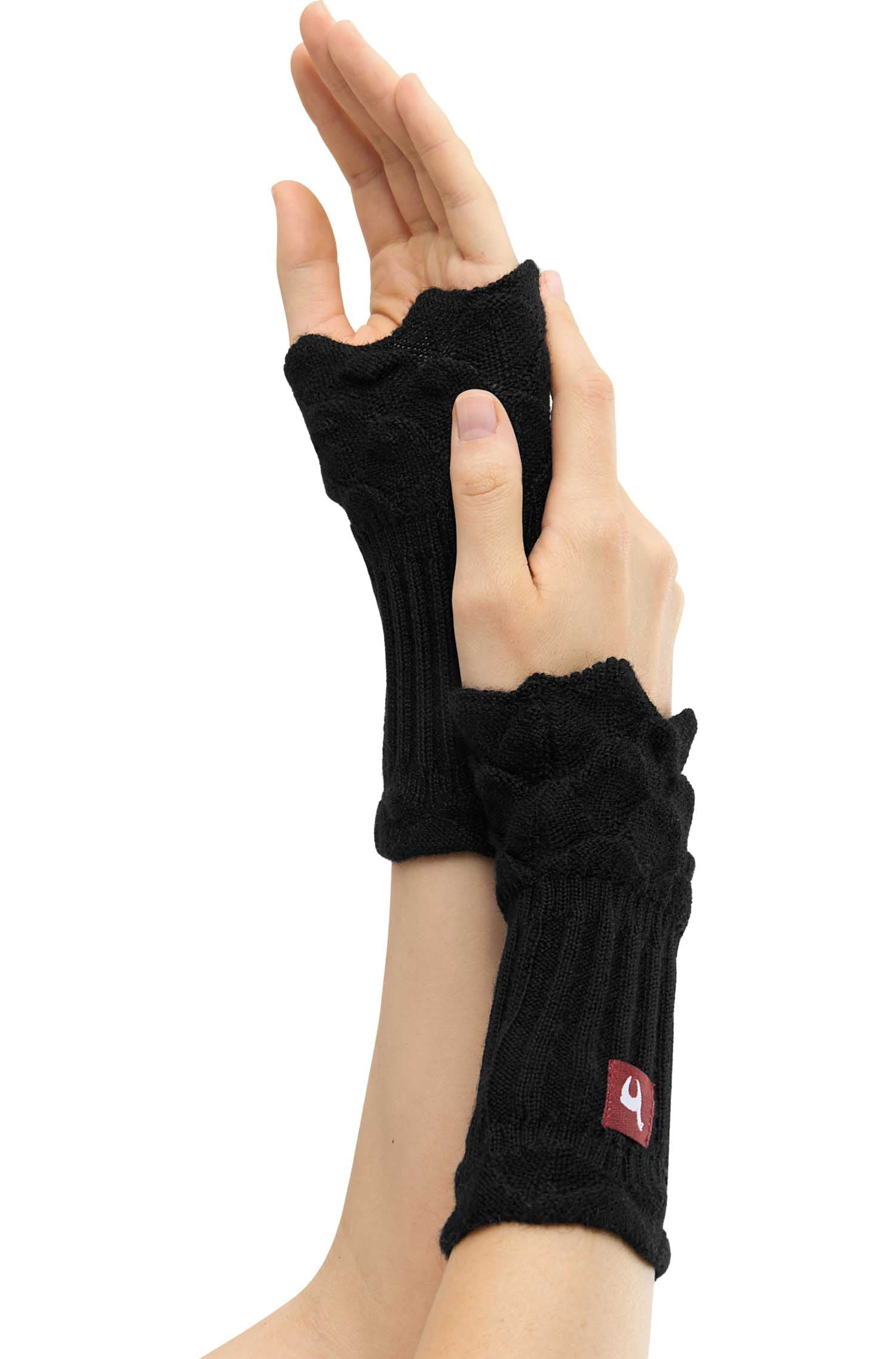 Alpaka Pulswärmer BERNICE-schwarz