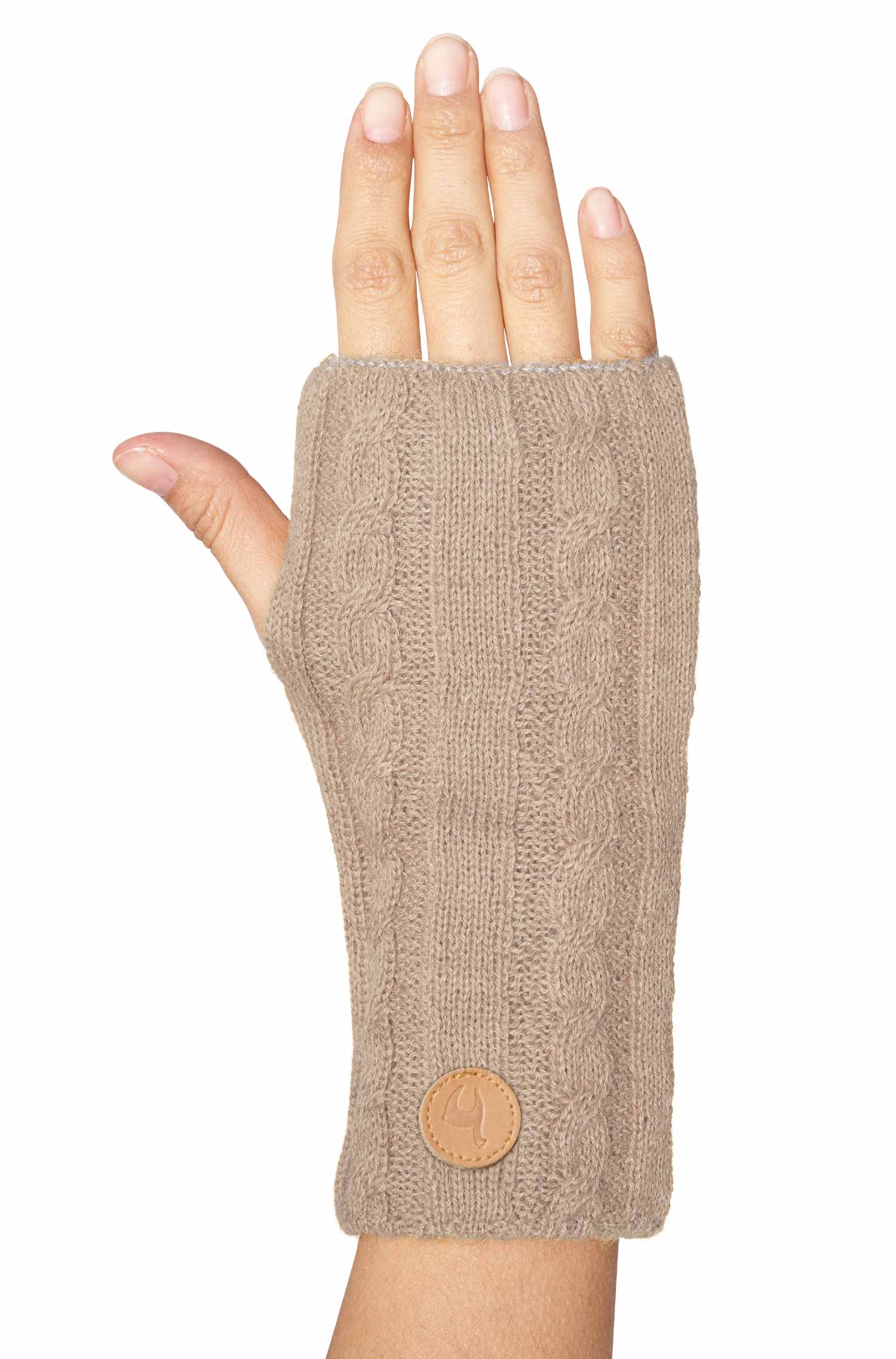 Alpaka Pulswärmer SUAVE-sand/ecru