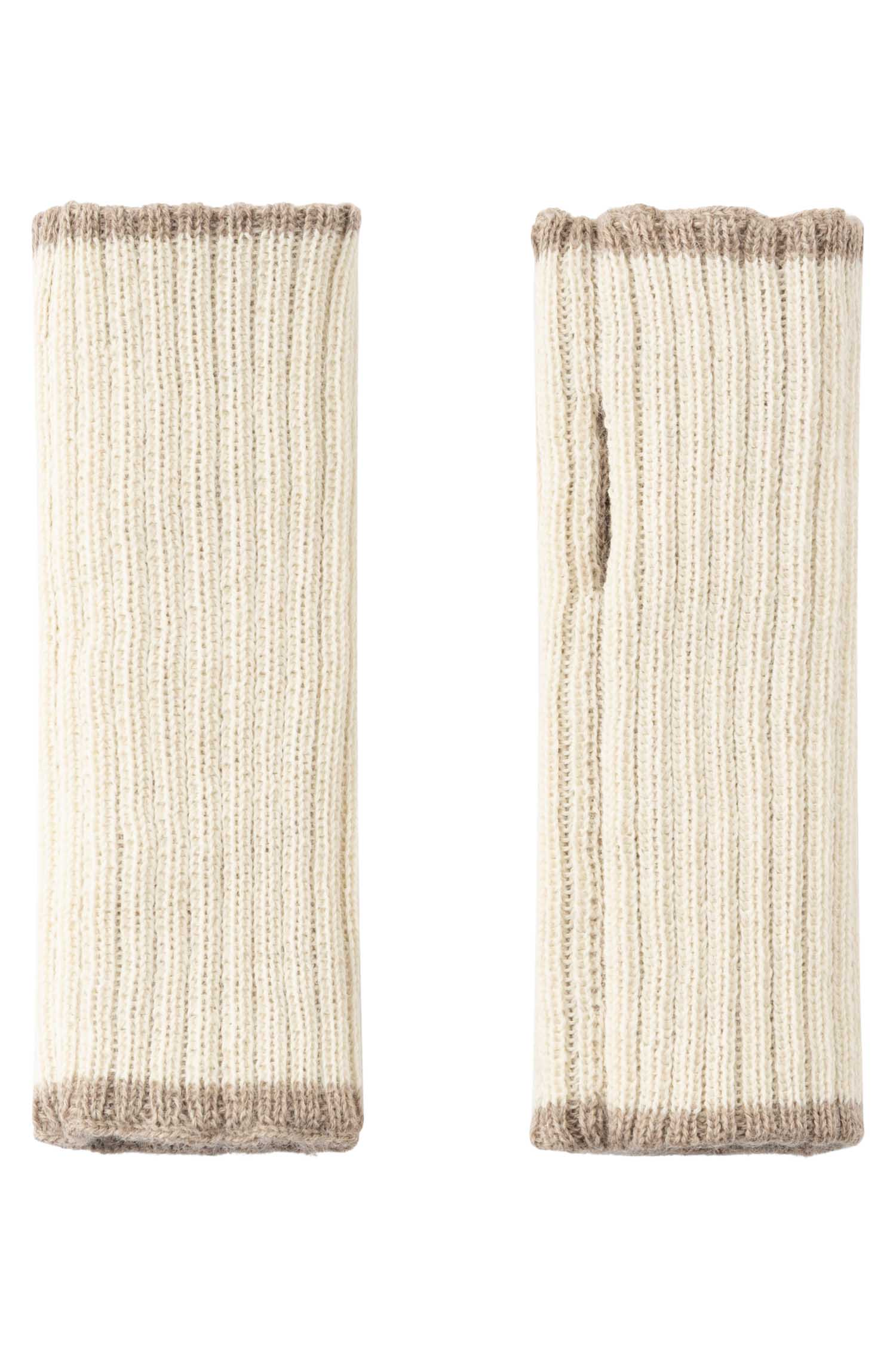 Alpaka Pulswärmer SUAVE-sand/ecru