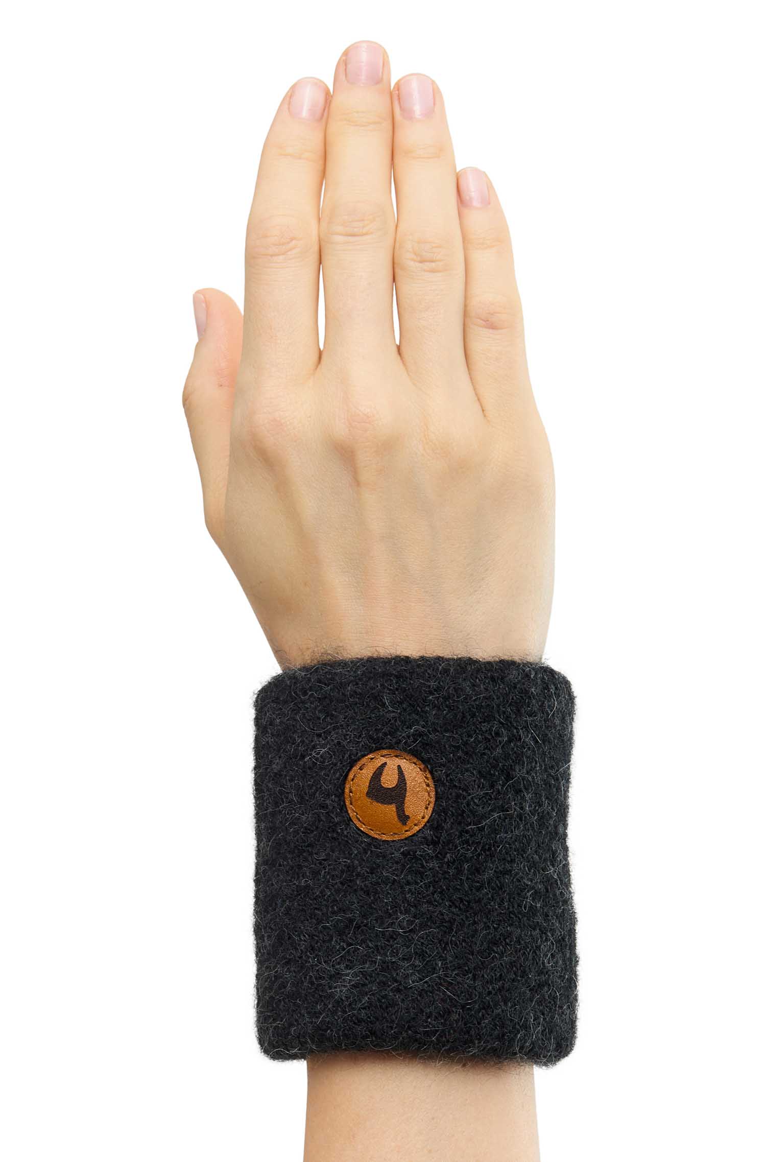 Alpaka Pulswärmer STRETCH-anthrazit