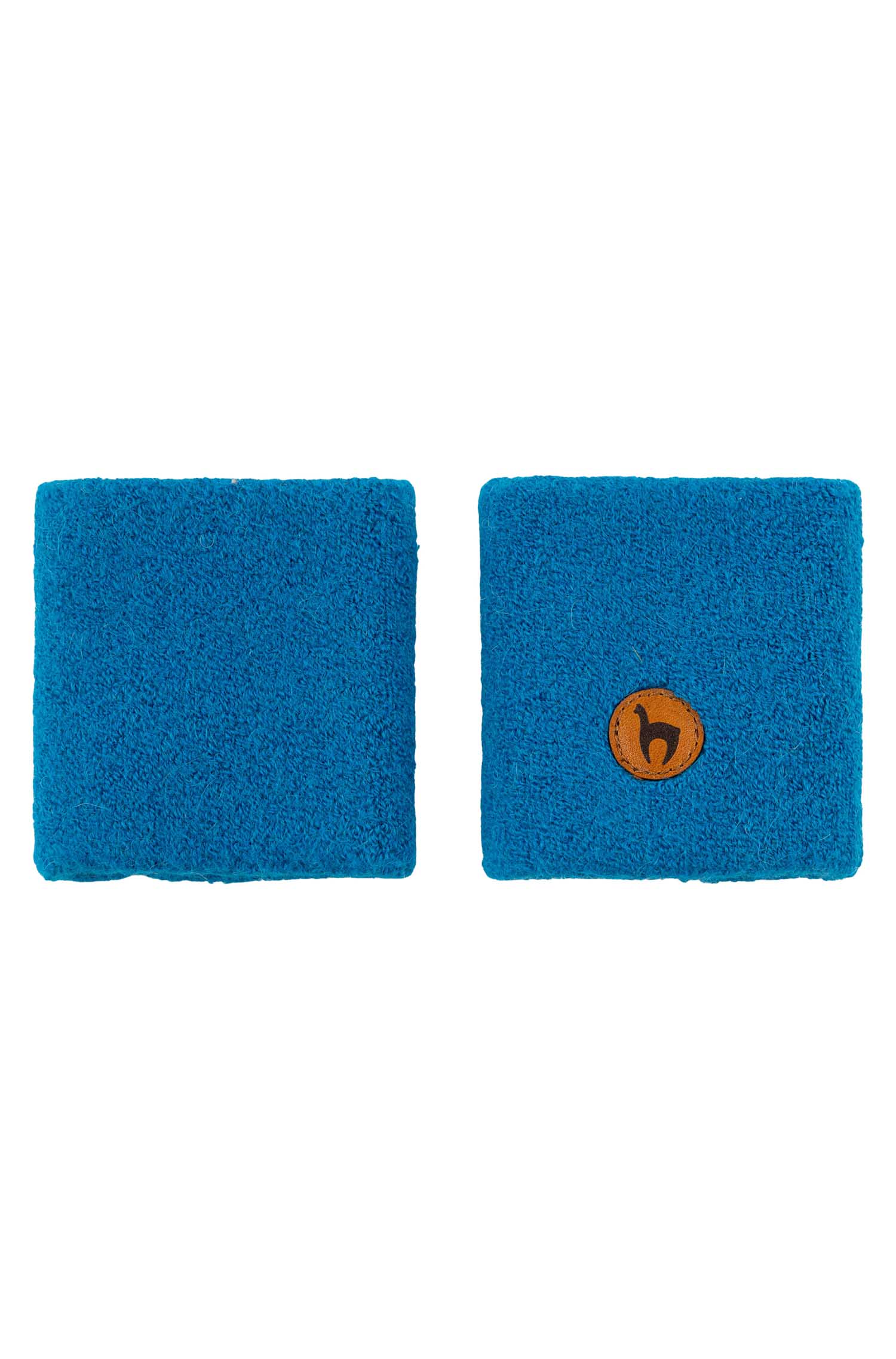 Alpaka Pulswärmer STRETCH-azurblau