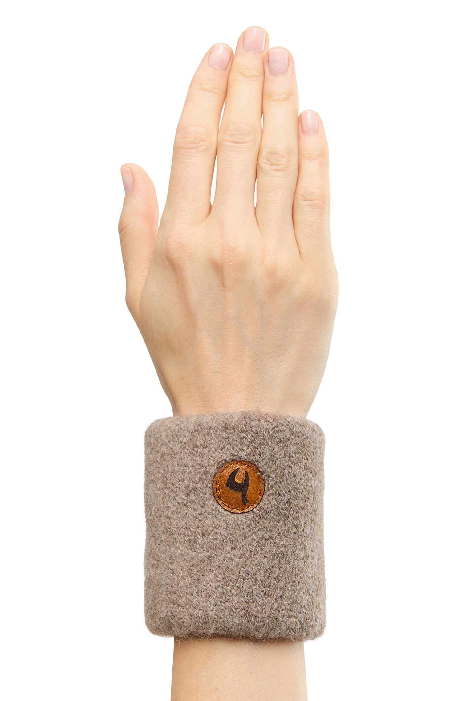 Alpaka Pulswärmer STRETCH-sand