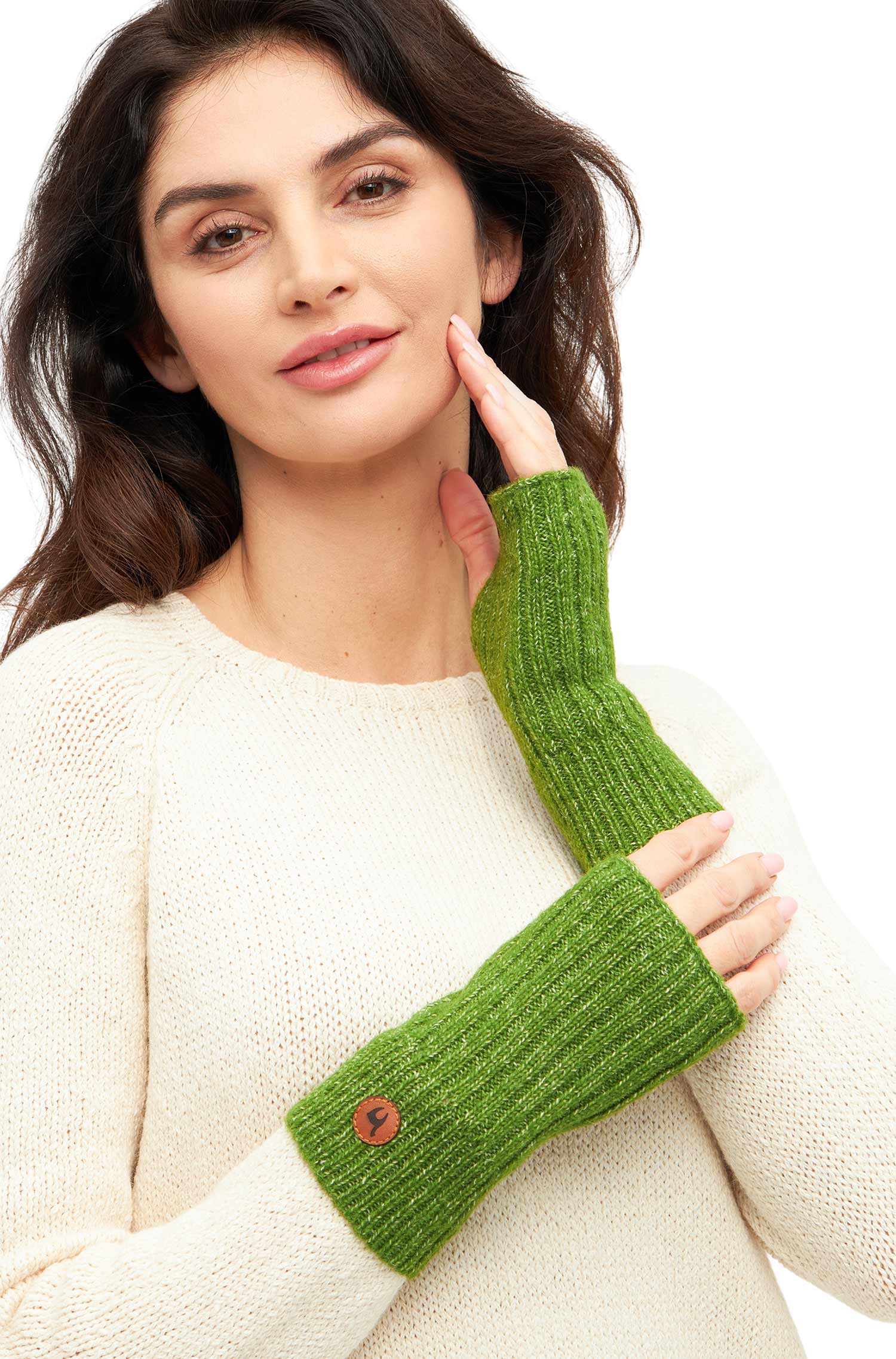 Alpaka Pulswärmer PACA-apfelgrün