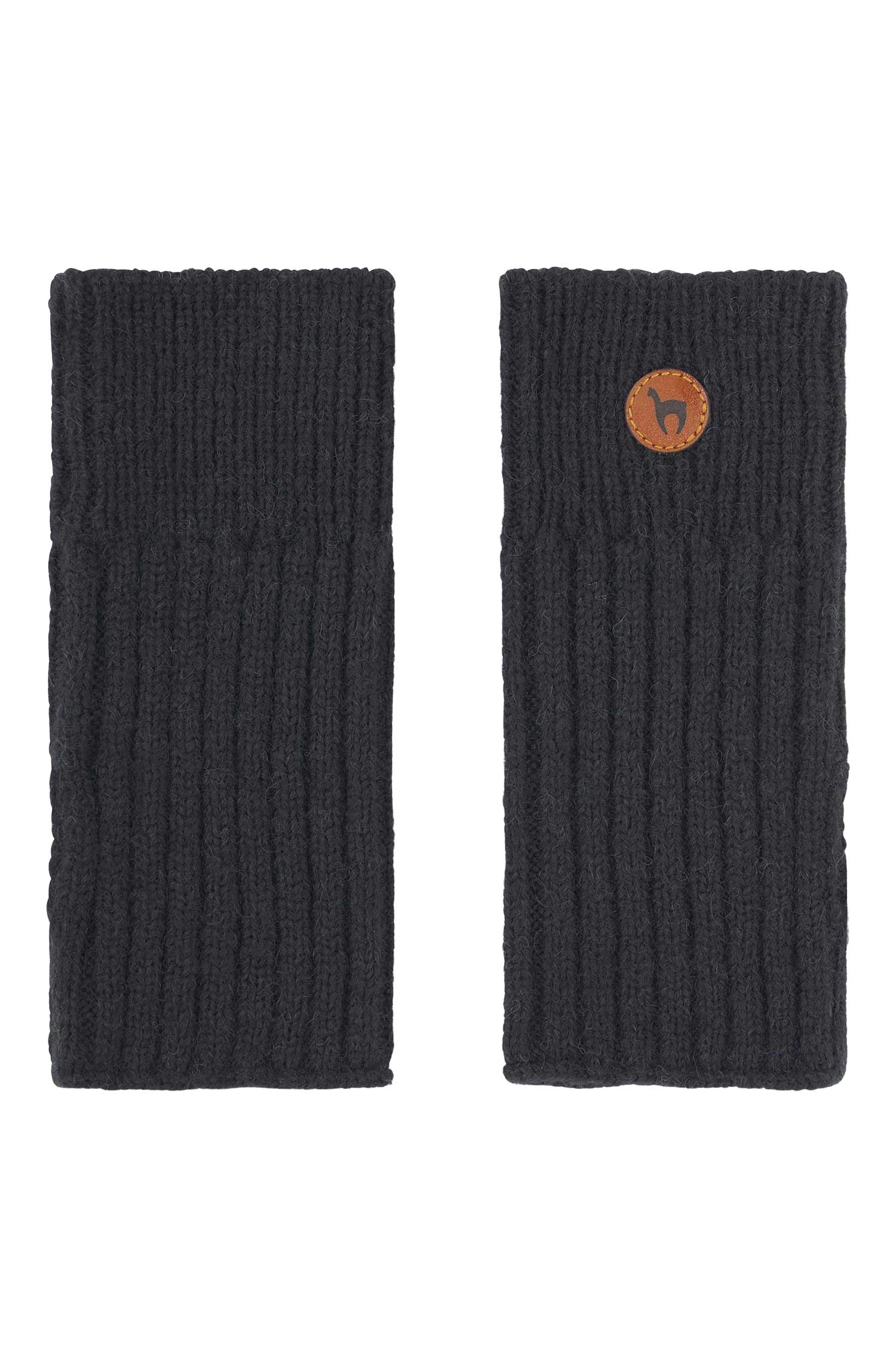 Alpaka Pulswärmer PACA-schwarz