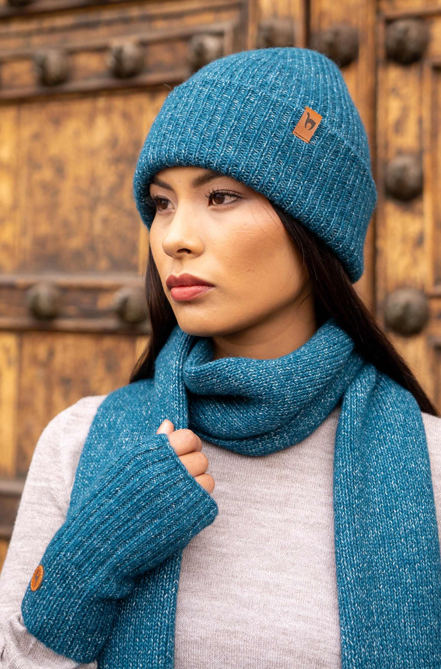 Alpaka Pulswärmer PACA-ultramarin