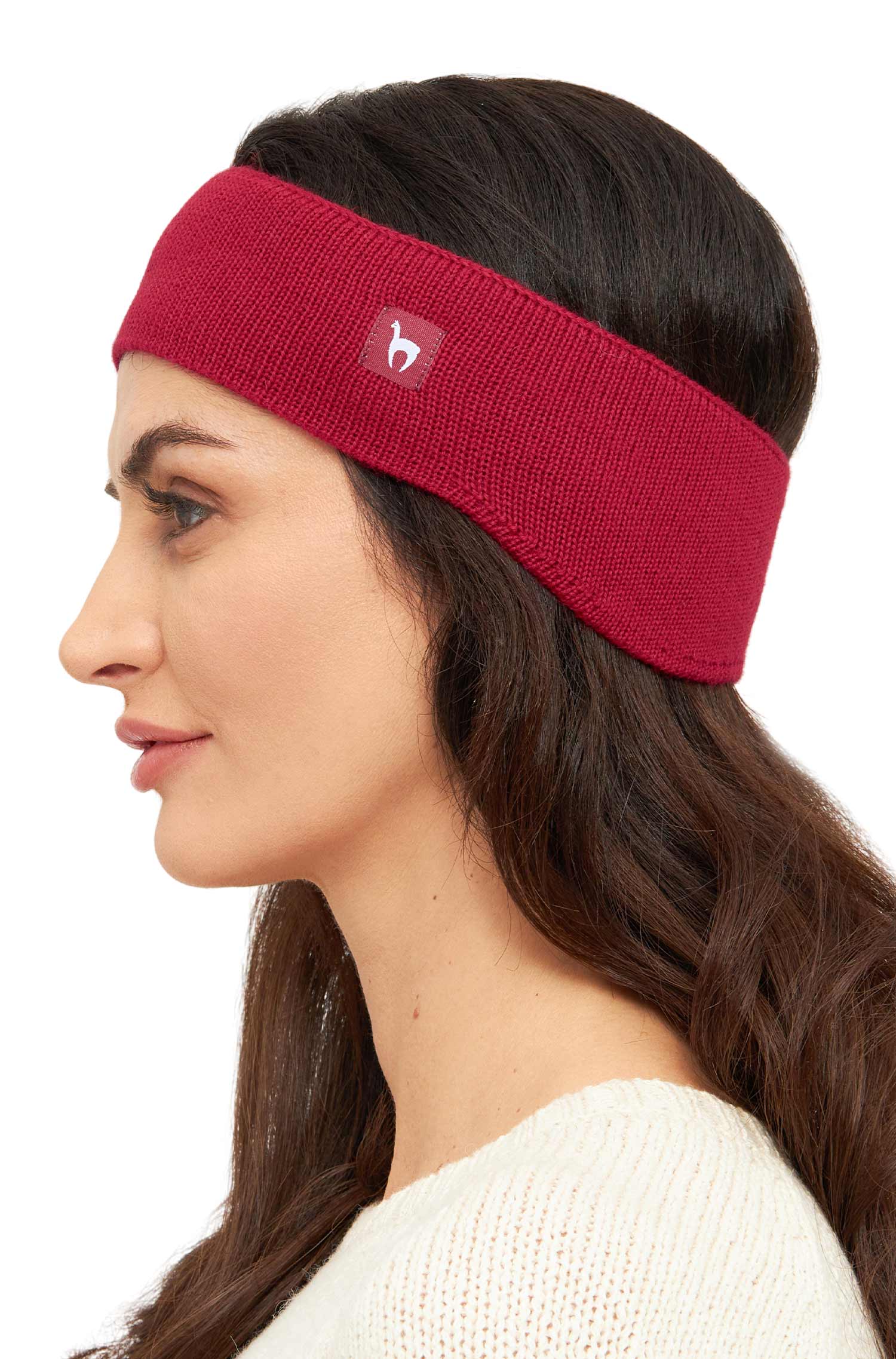 Alpaka Stirnband UNI-rot