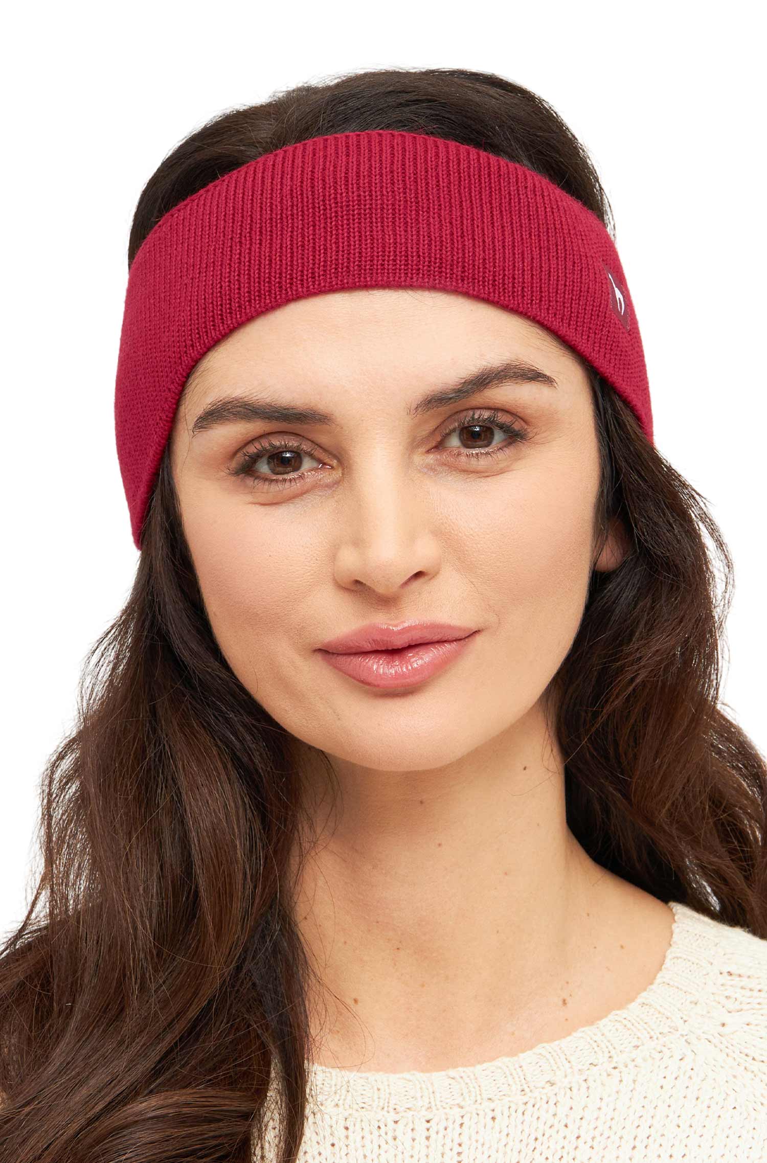 Alpaka Stirnband UNI-rot