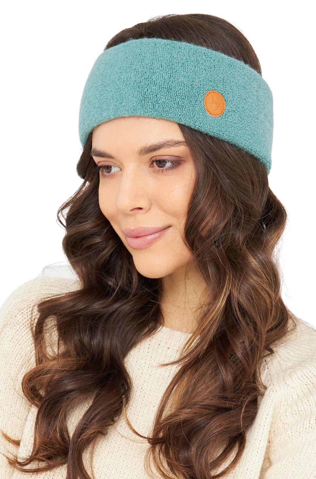 Alpaka Stirnband STRETCH-mint